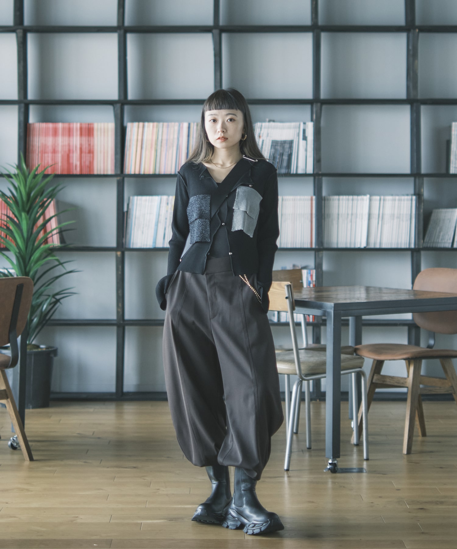 別注 RIB KNIT CARDIGAN kotohayokozawa