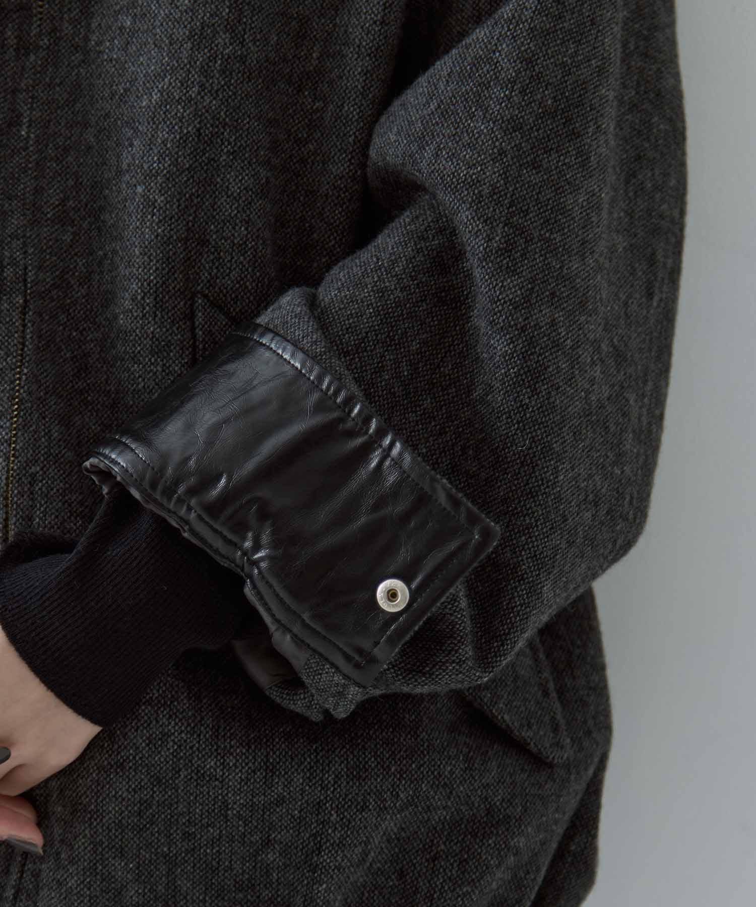 UND TWEED WORK DETAIL BLOUSON AMERI