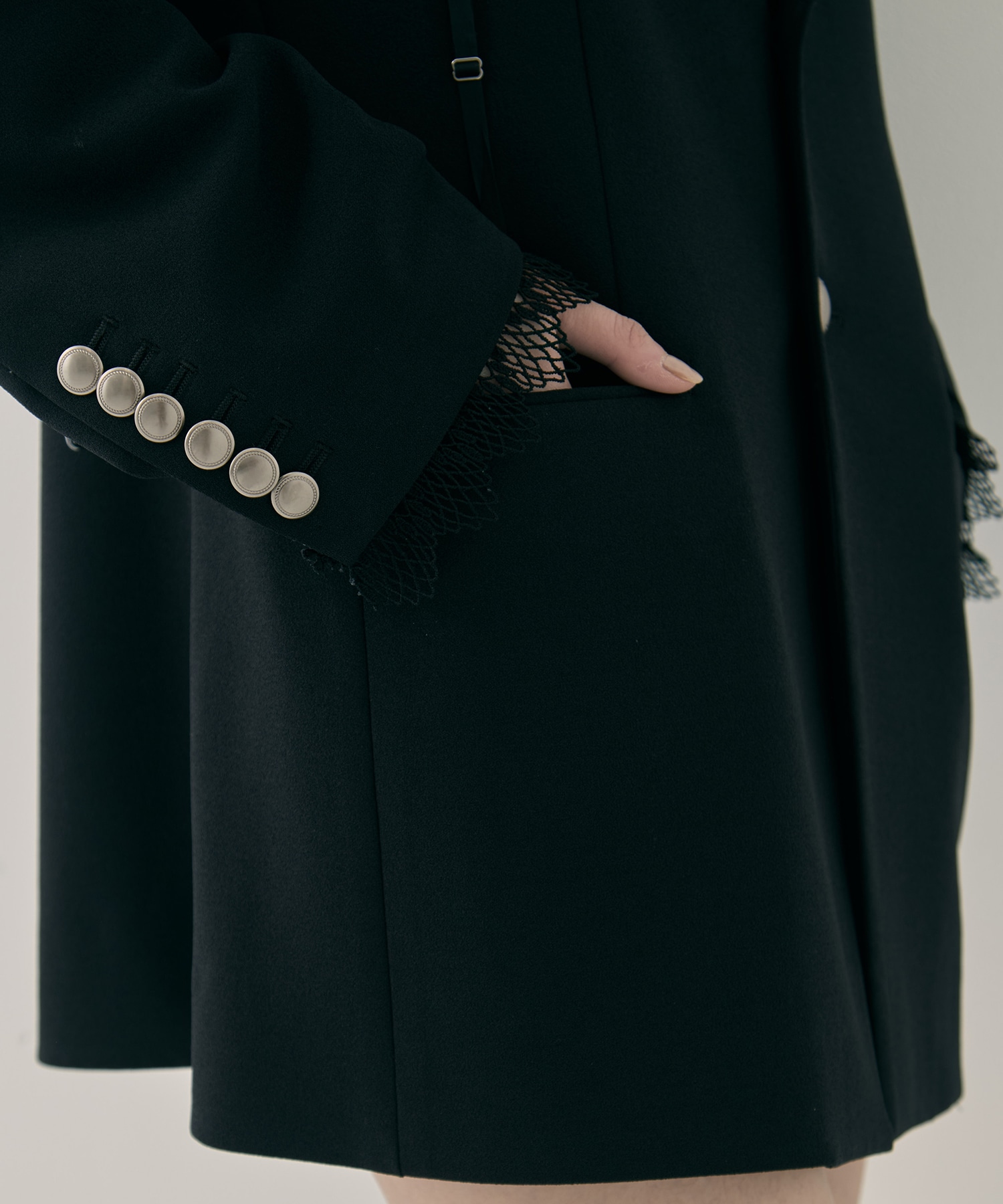 garter collar peaked lapel jacket tanakadaisuke