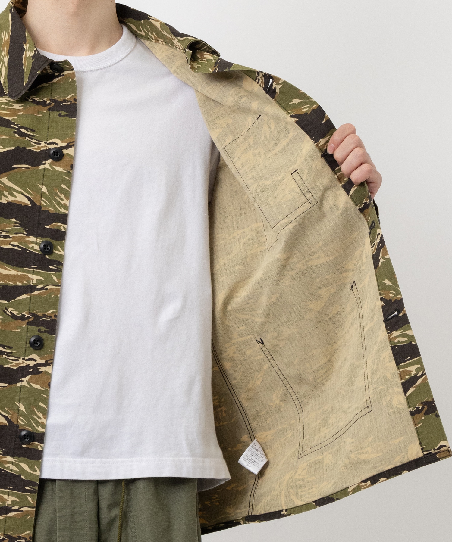 D.N. Coverall - Cotton Ripstop/Camo NEEDLES