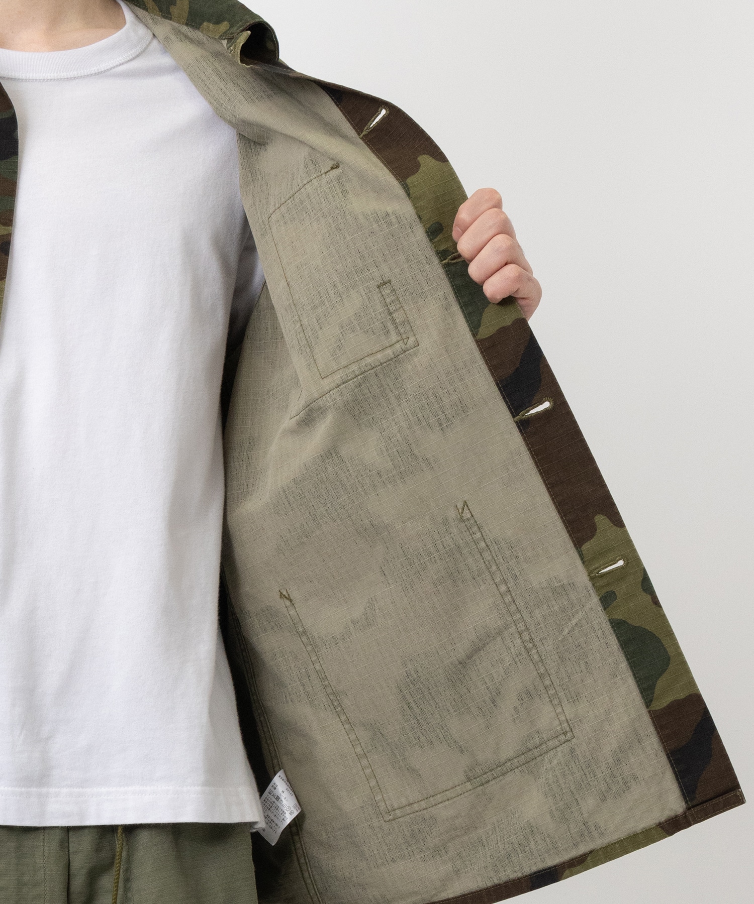 D.N. Coverall - Cotton Ripstop/Camo NEEDLES