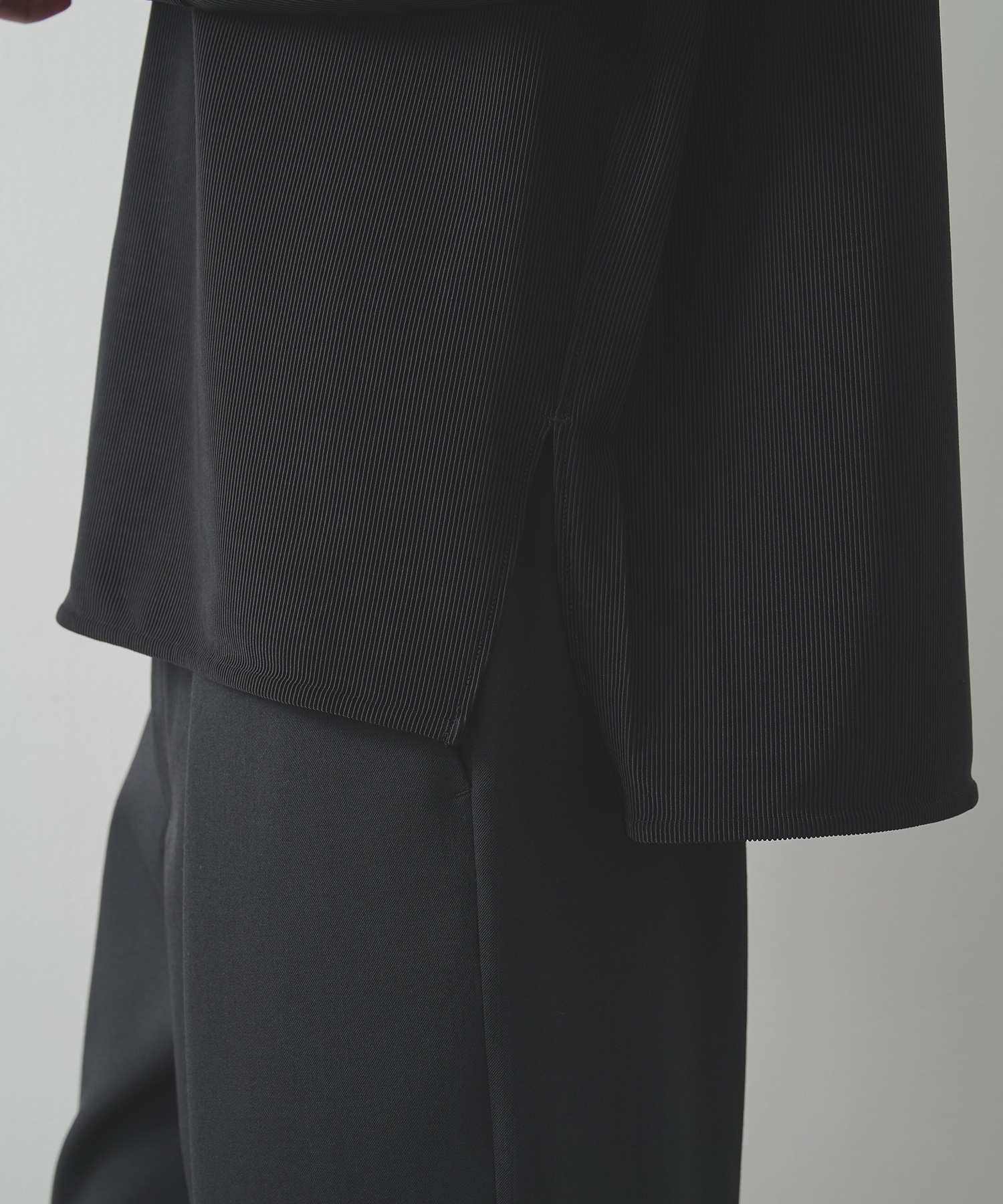 ナロープリーツリラックスシャツ STUDIOUS