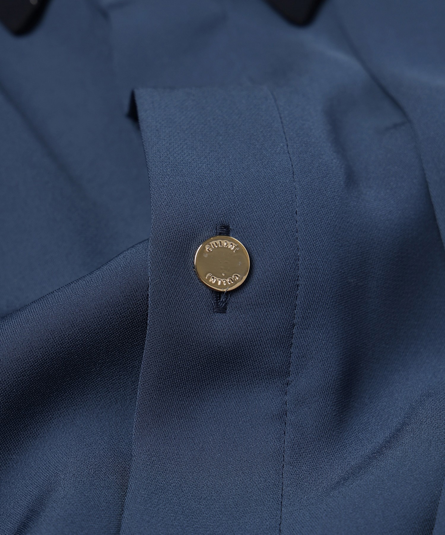 Double Satin Asymmetrical Layered Shirt CULLNI
