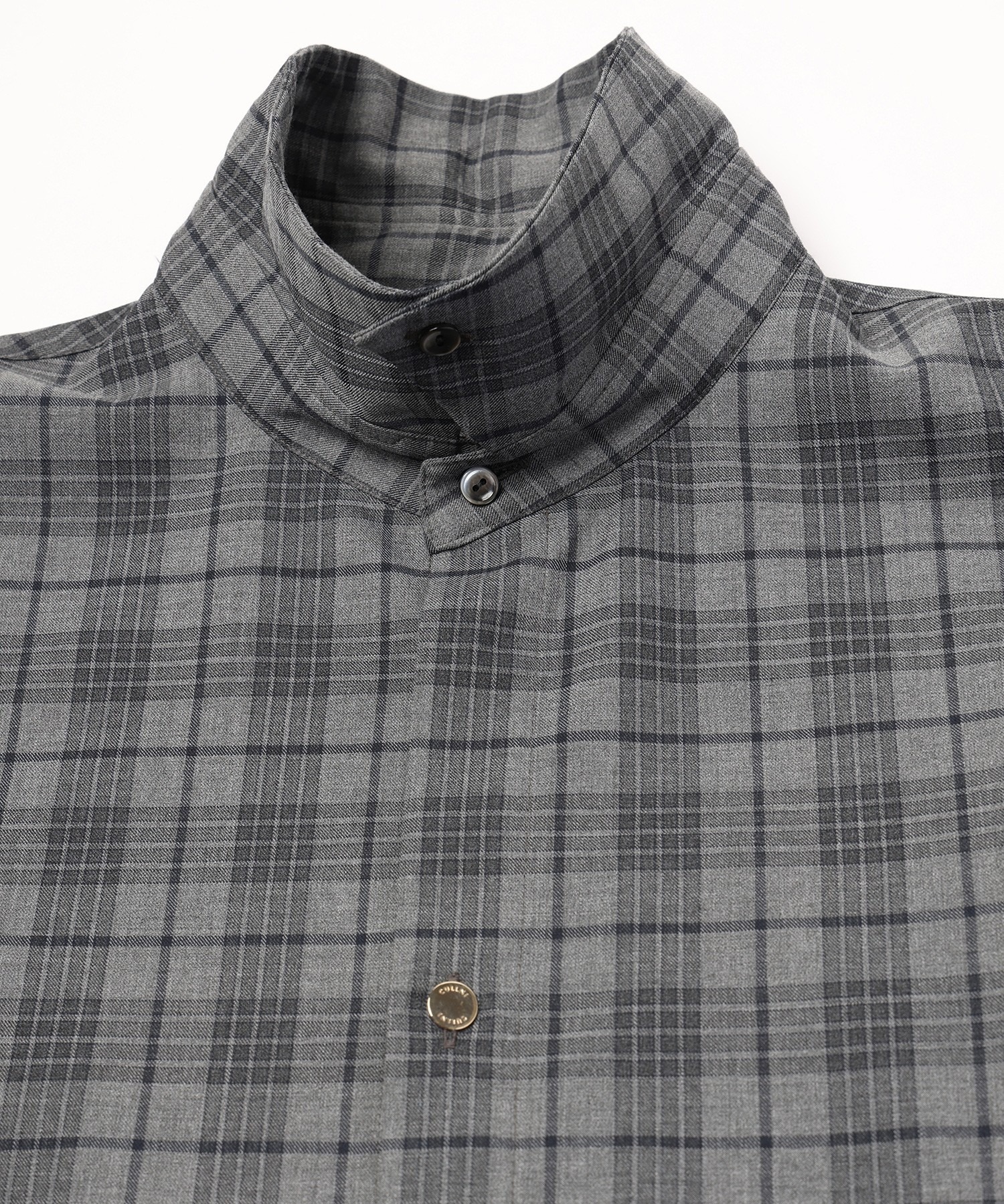 Tartan Check Bow-Tie Long Sleeve Shirt CULLNI