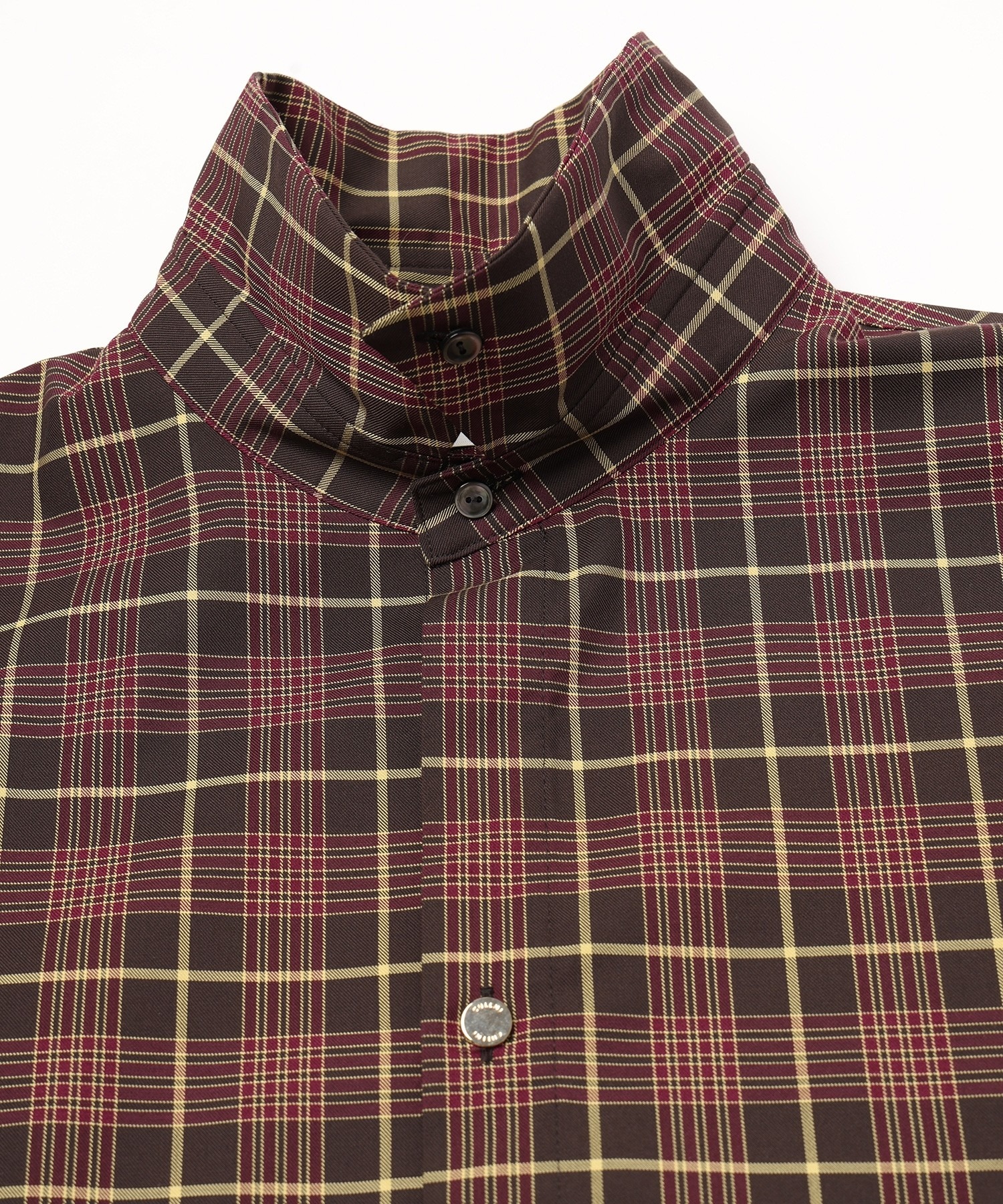 Tartan Check Bow-Tie Long Sleeve Shirt CULLNI