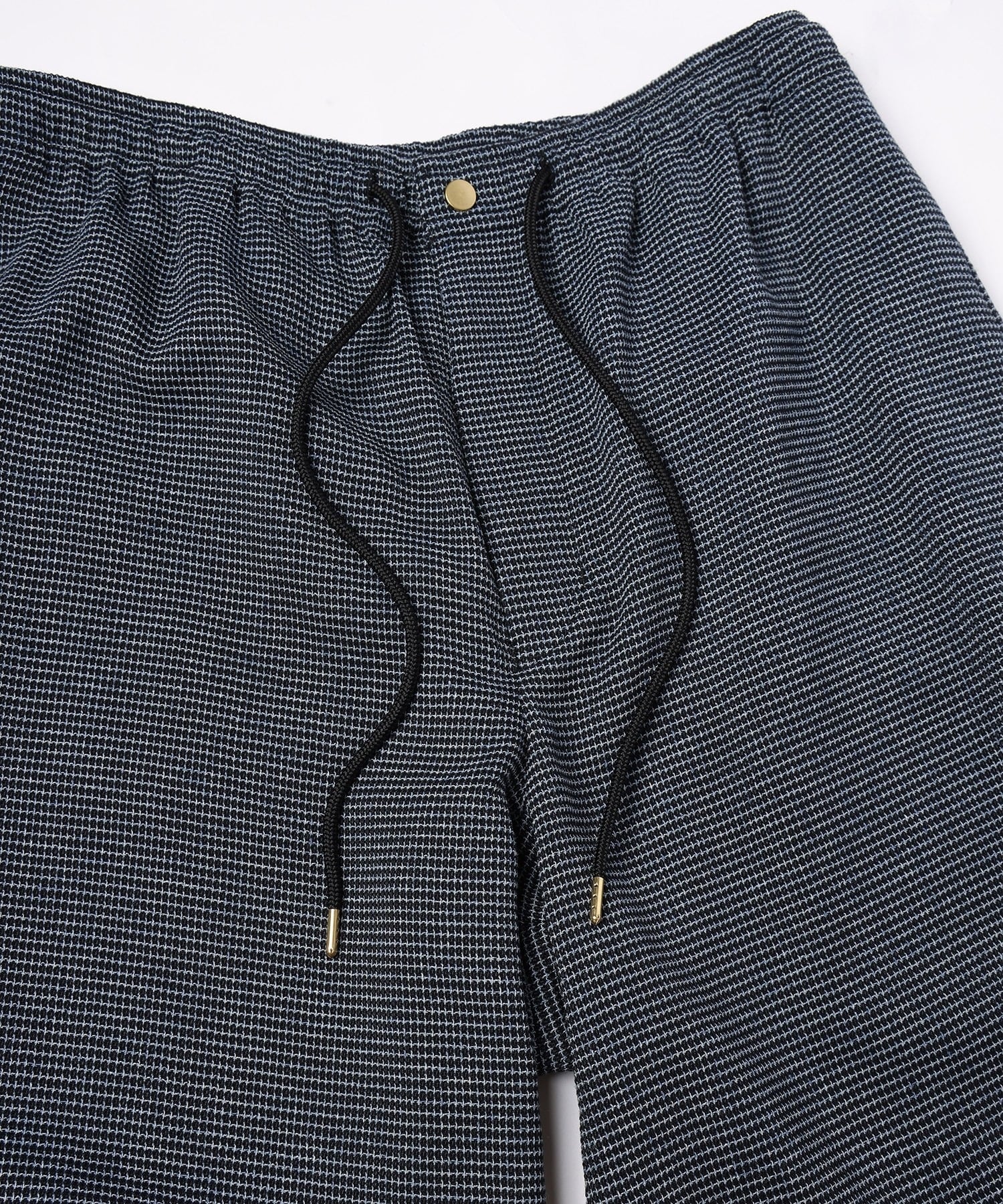 Mix Yarn Mesh Drawstring Wide Pants CULLNI
