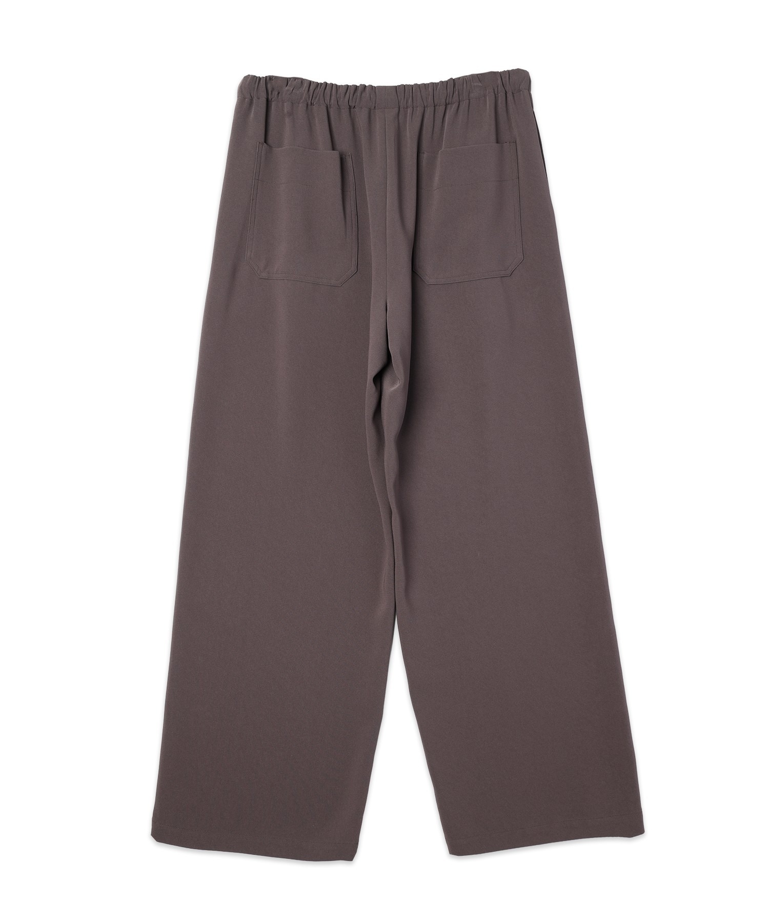 Triacetate Airy Cloth Drawstring Wide Pants CULLNI