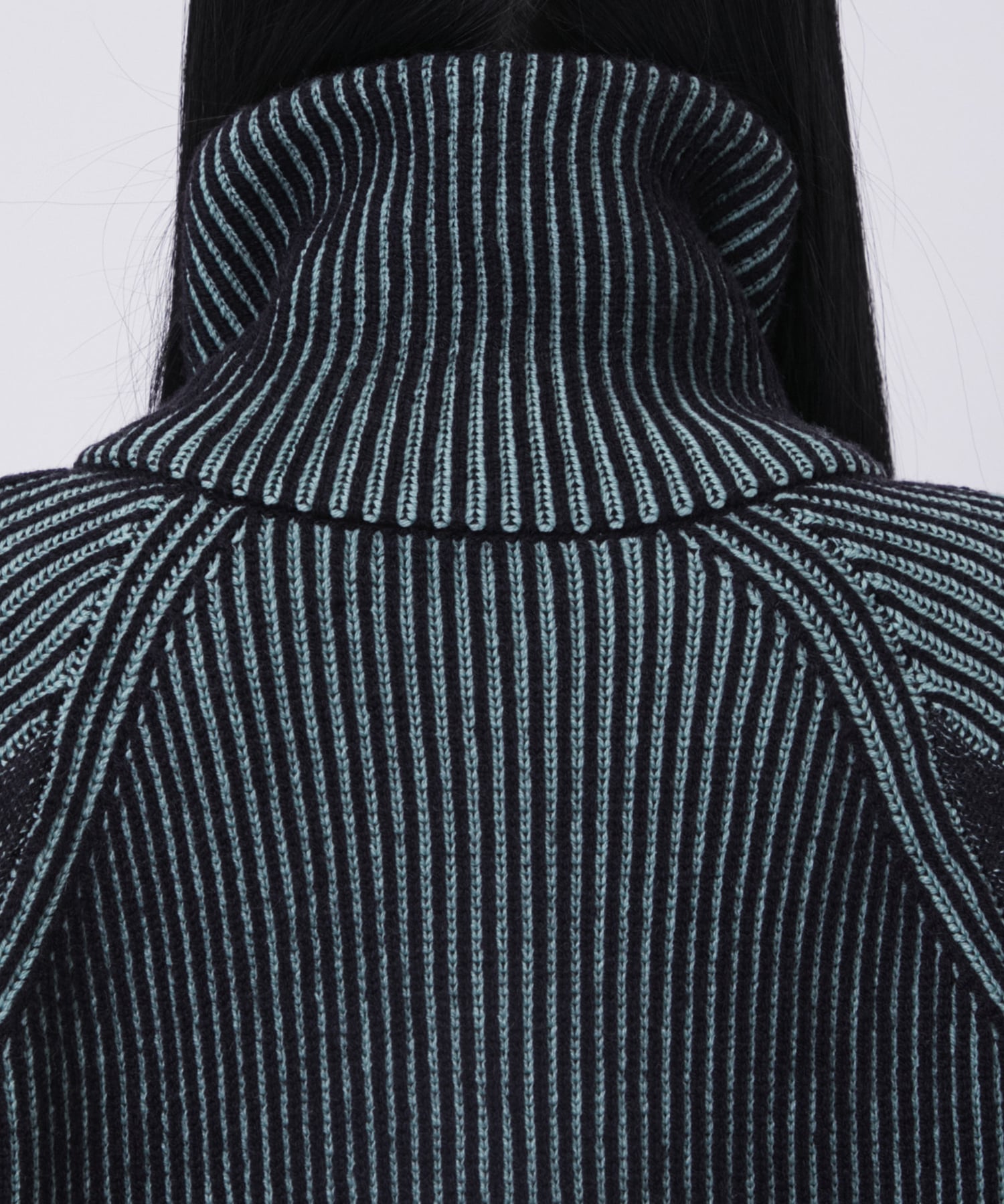 リバーシブルZip knit coat PEIEN