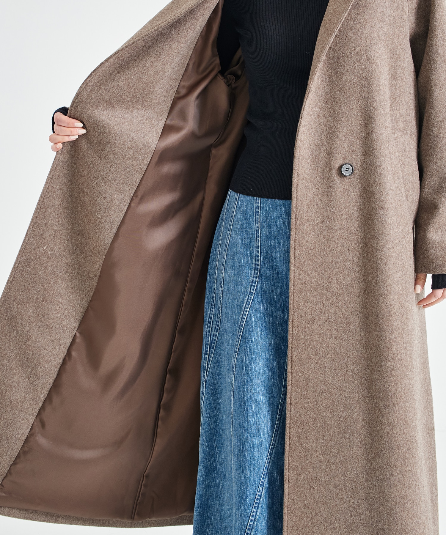 Stand Collar Wool Coat STUDIOUS
