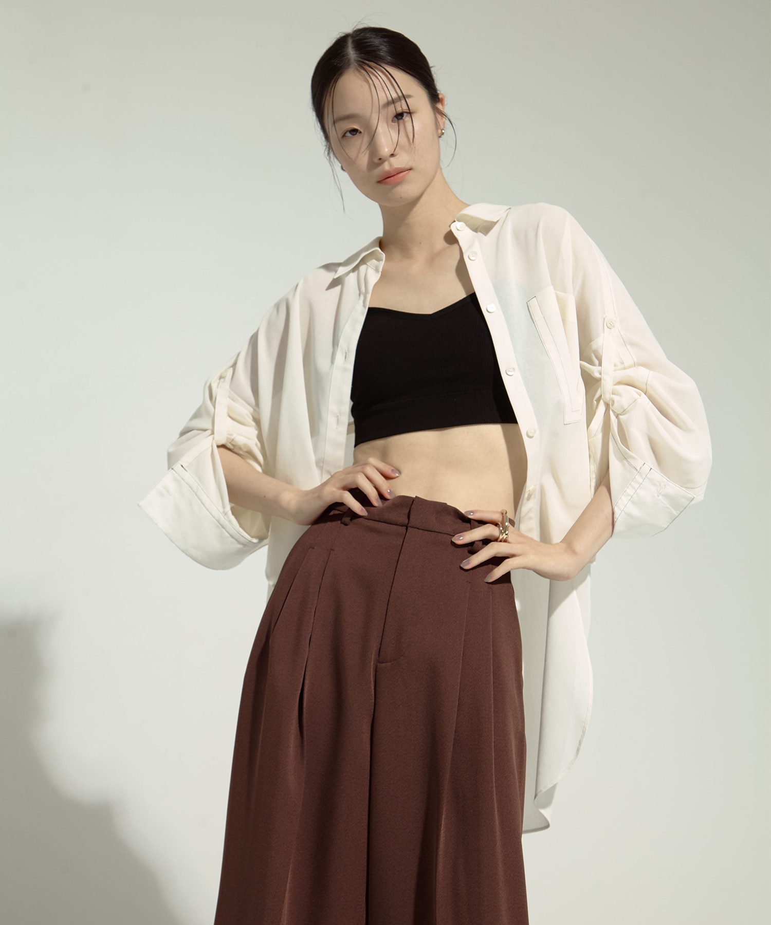 Matte Sheer Over Shirt STUDIOUS