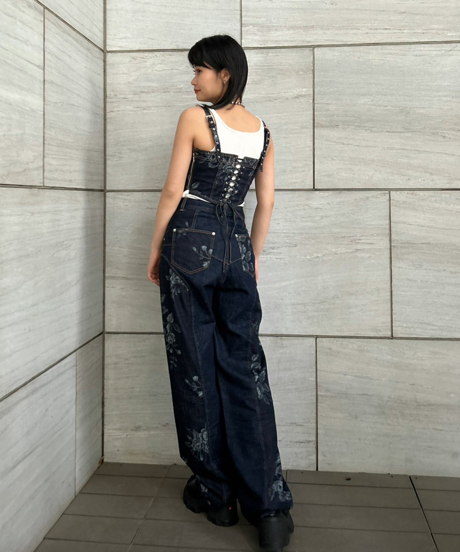 別注ROSE DENIM BUSTIER FETICO