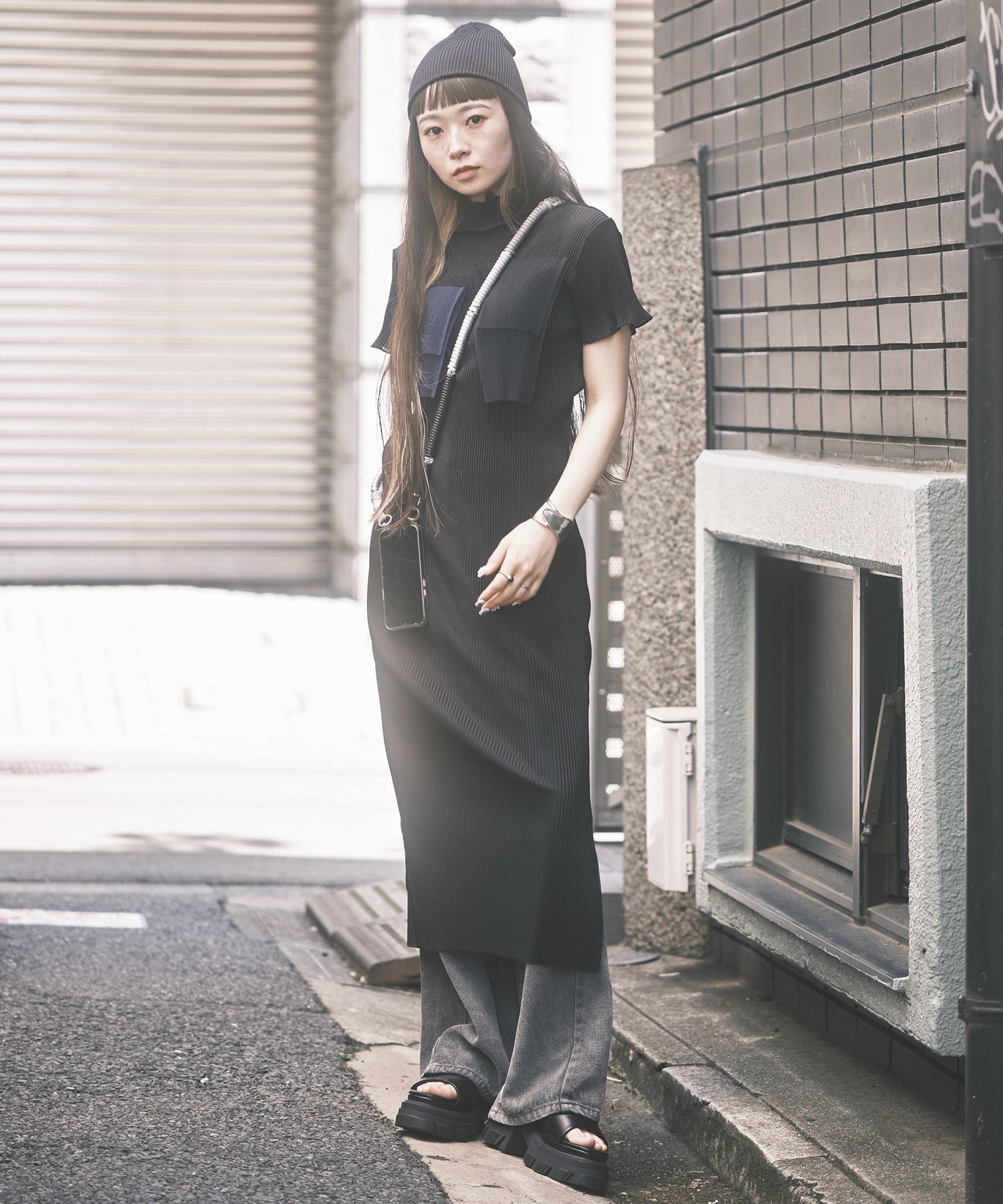 別注SHEER LAYERED SHORT SLEEVE DRESS kotohayokozawa