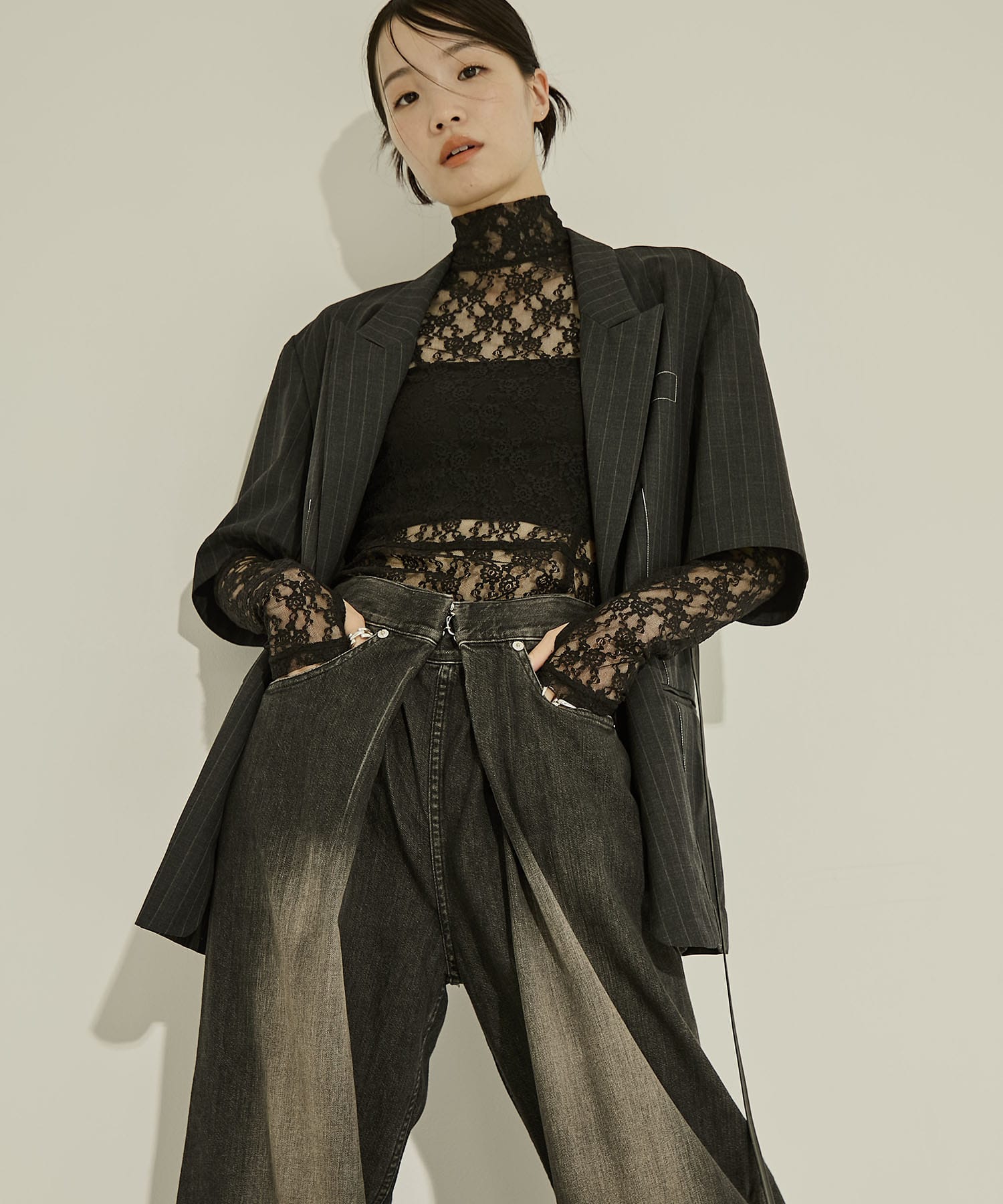 Half Sleeve Summer Wool Jacket STUDIOUS