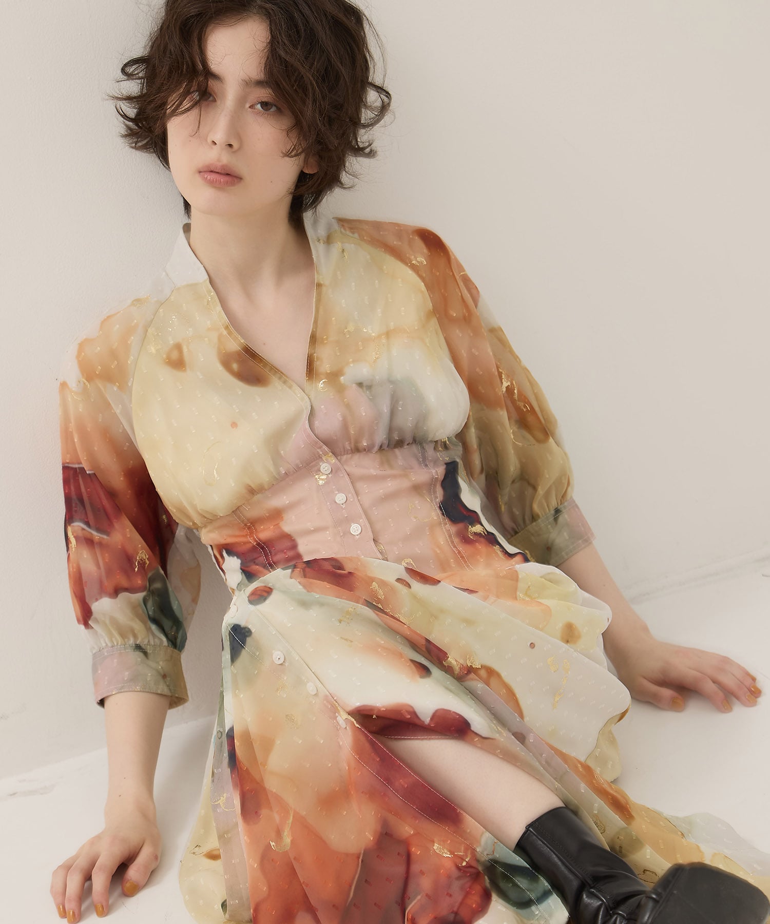 EX. Art Organdy Dress AMERI