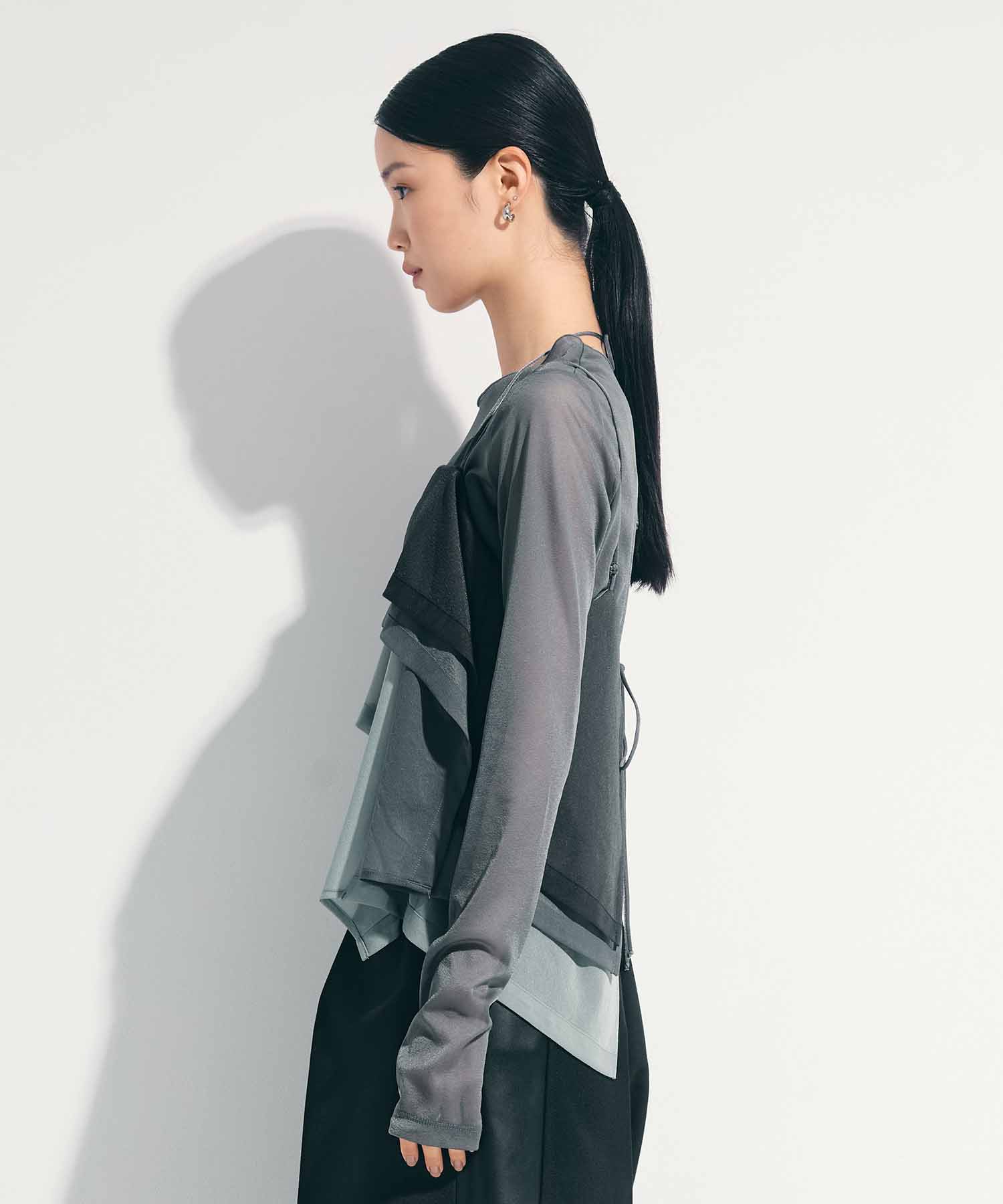 3way Camisole & Sheer Long T STUDIOUS