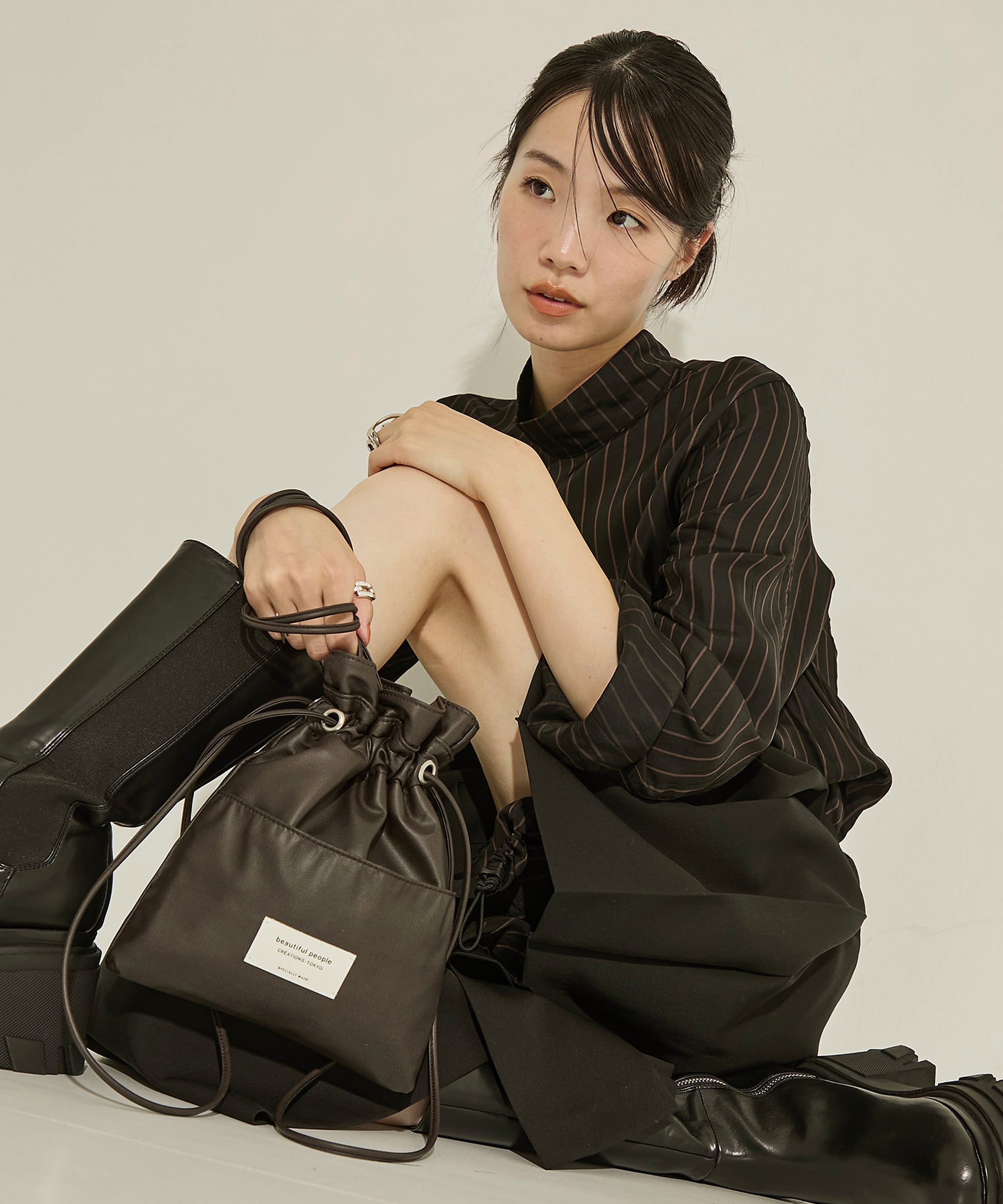 別注2wayショルダー巾着バッグ beautiful people