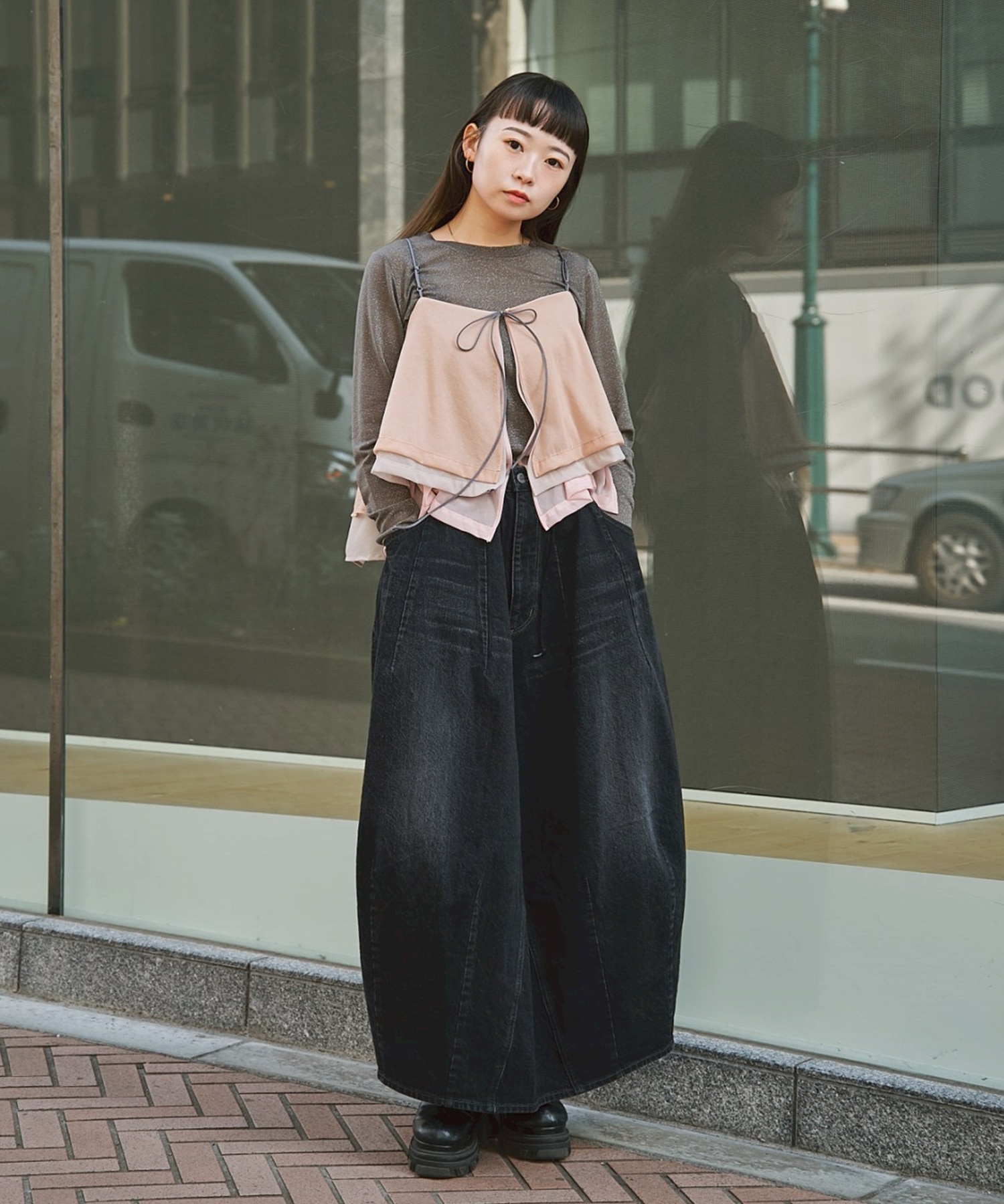 3way Camisole & Cashmere Long T STUDIOUS