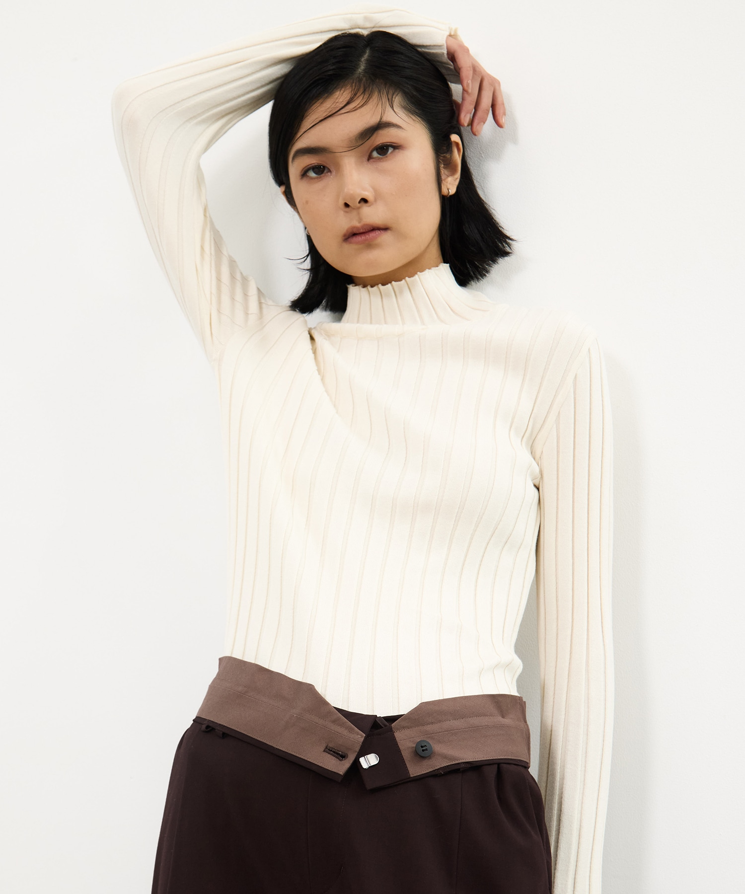 Silk Viscorse Wide Rib KT STUDIOUS