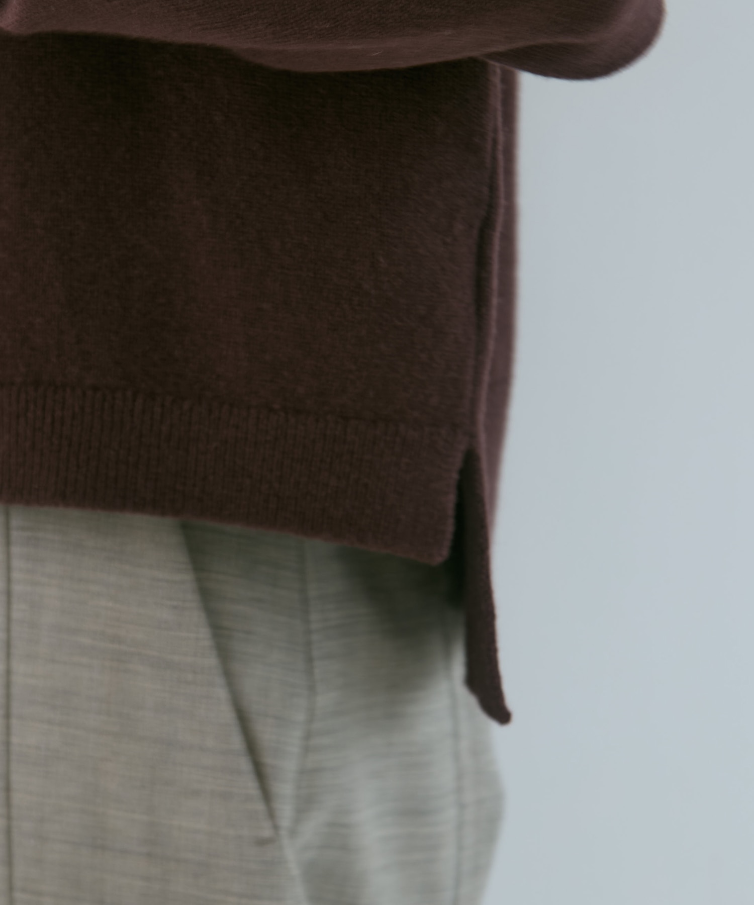 別注 CASHMERE BOAT NECK KNIT WRAPINKNOT