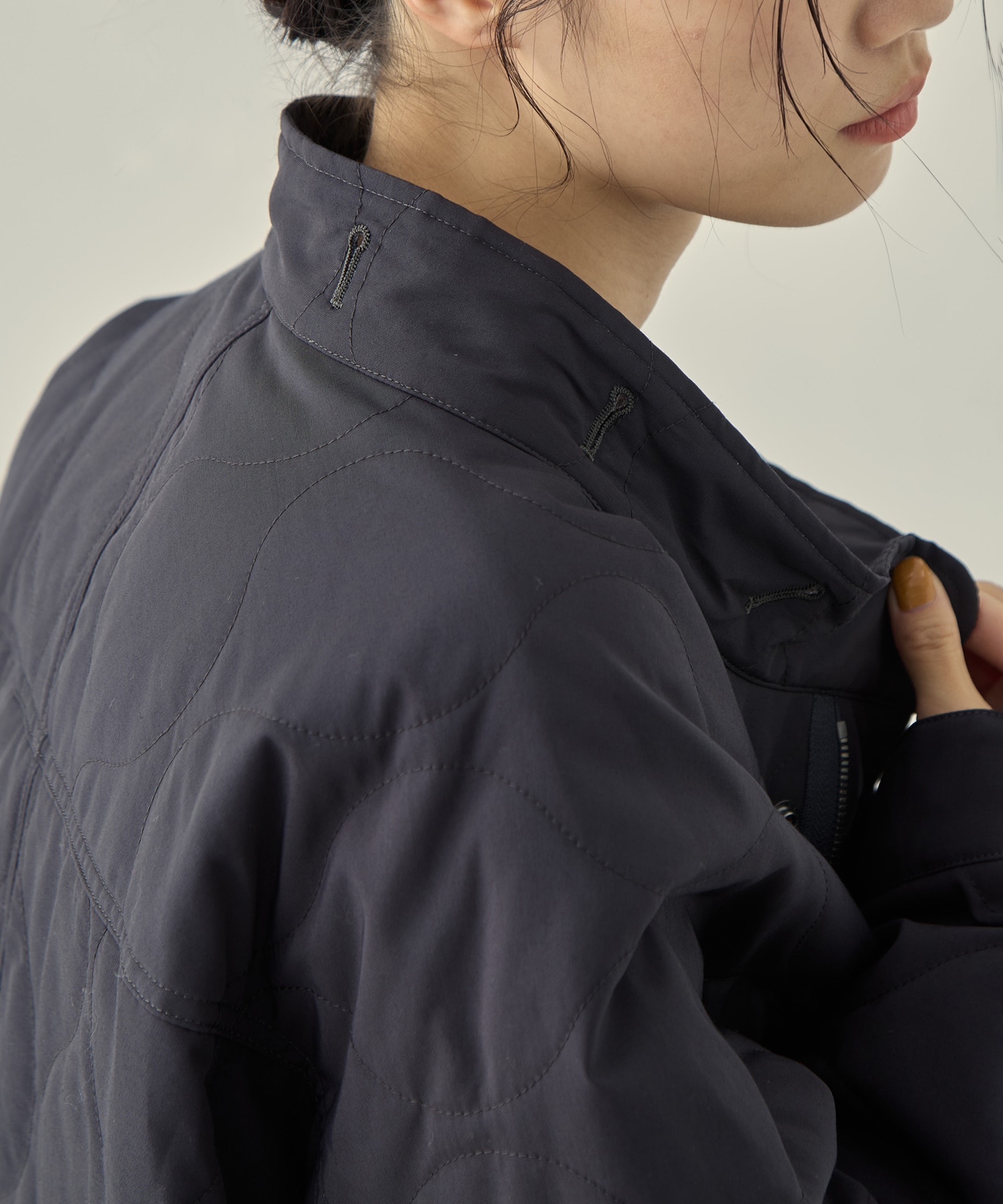 リサイクル60/40クロスキルティング モッズコート VACHEMENT