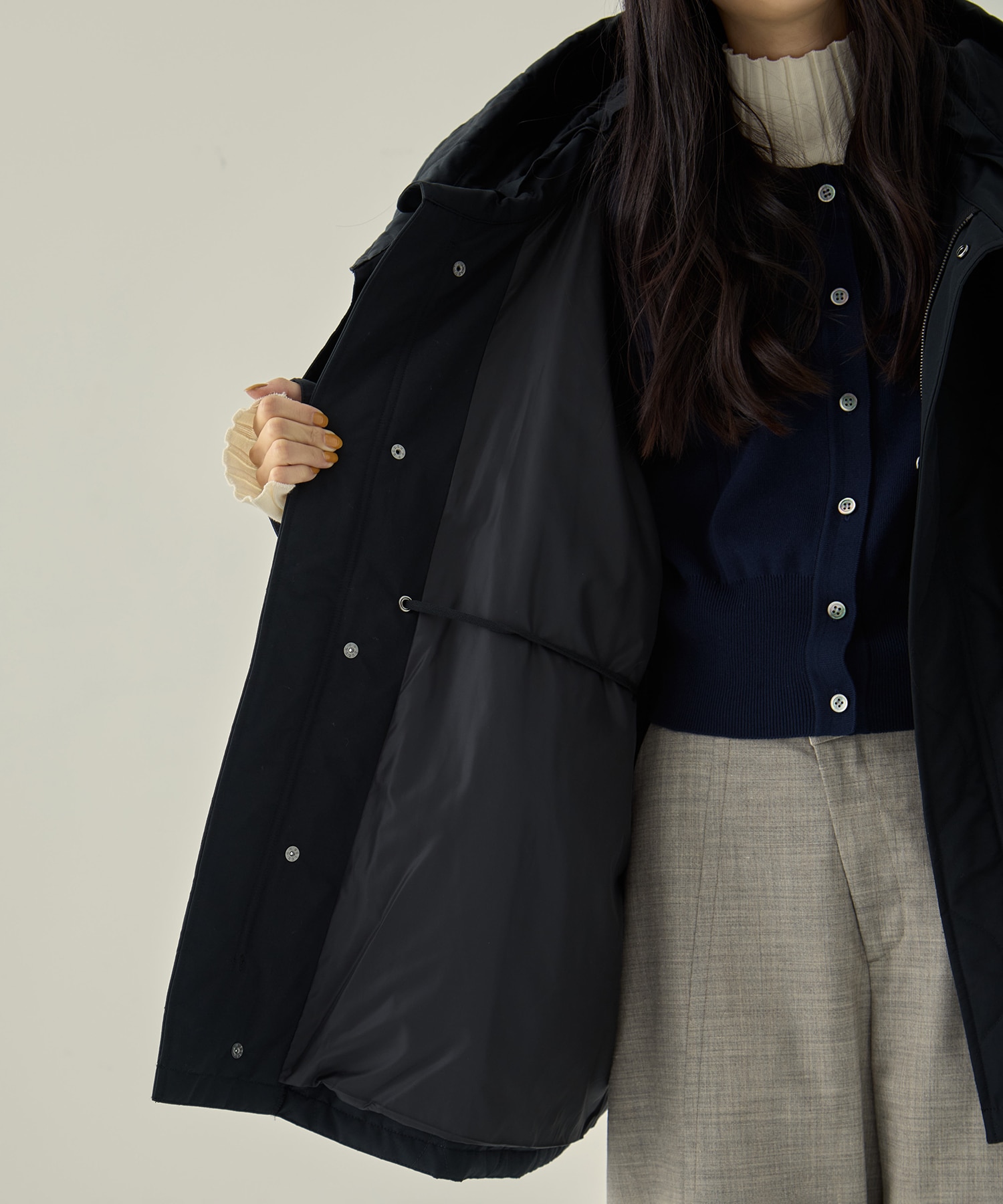 リサイクル60/40クロスキルティング モッズコート VACHEMENT