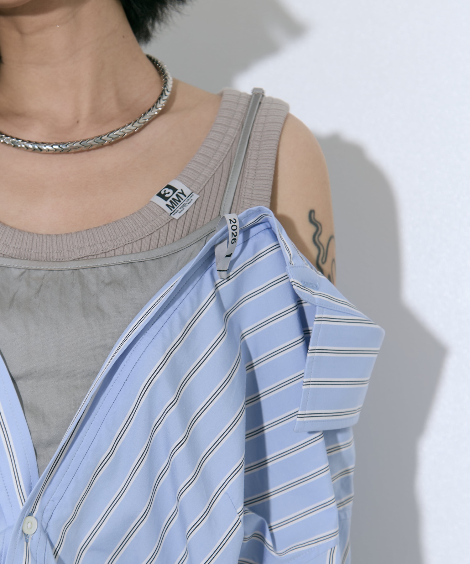 LAYERED STRIPE SHIRTS Maison MIHARA YASUHIRO