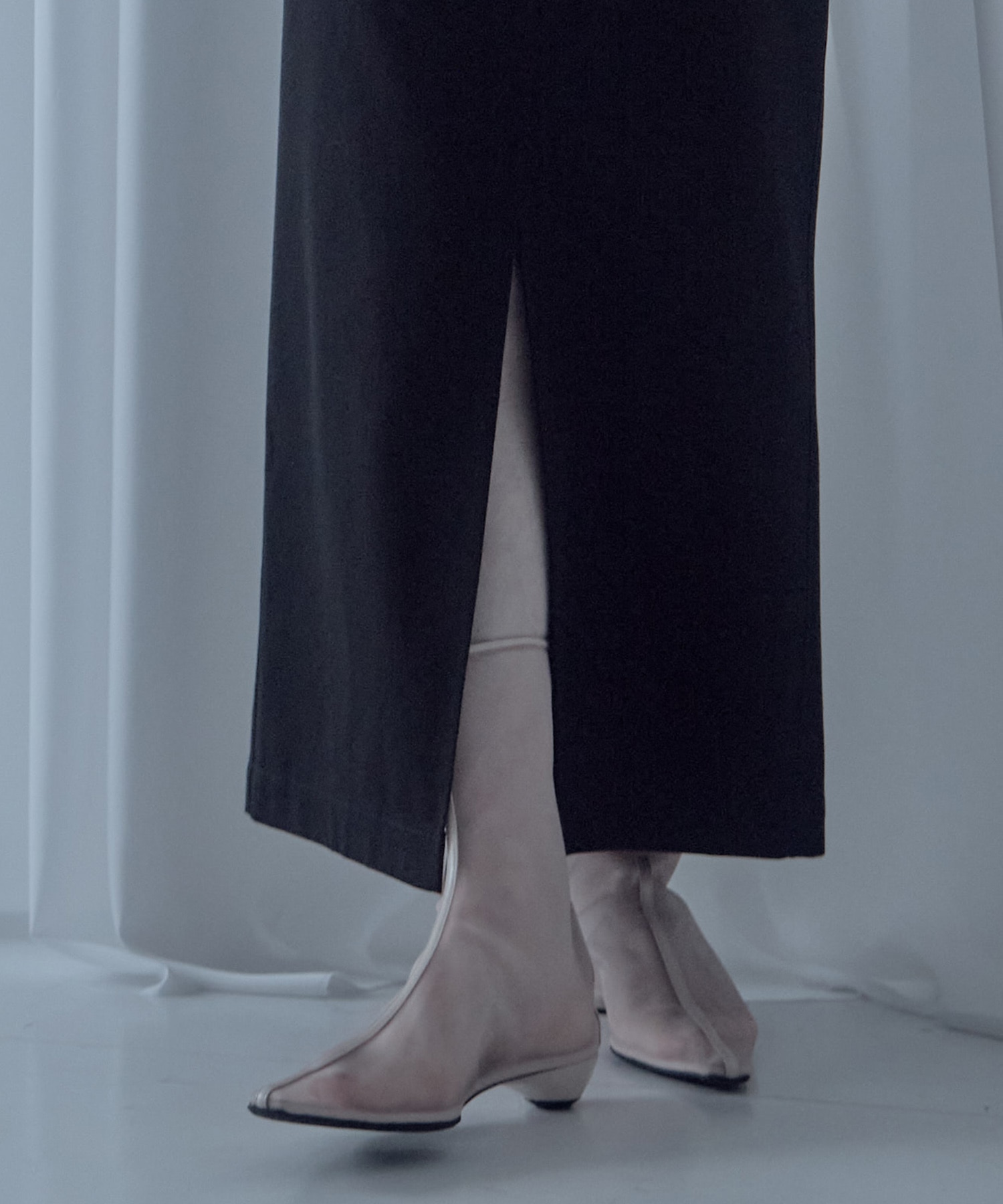 別注Cording Embroidery Detailed I-line Skirt Mame Kurogouchi