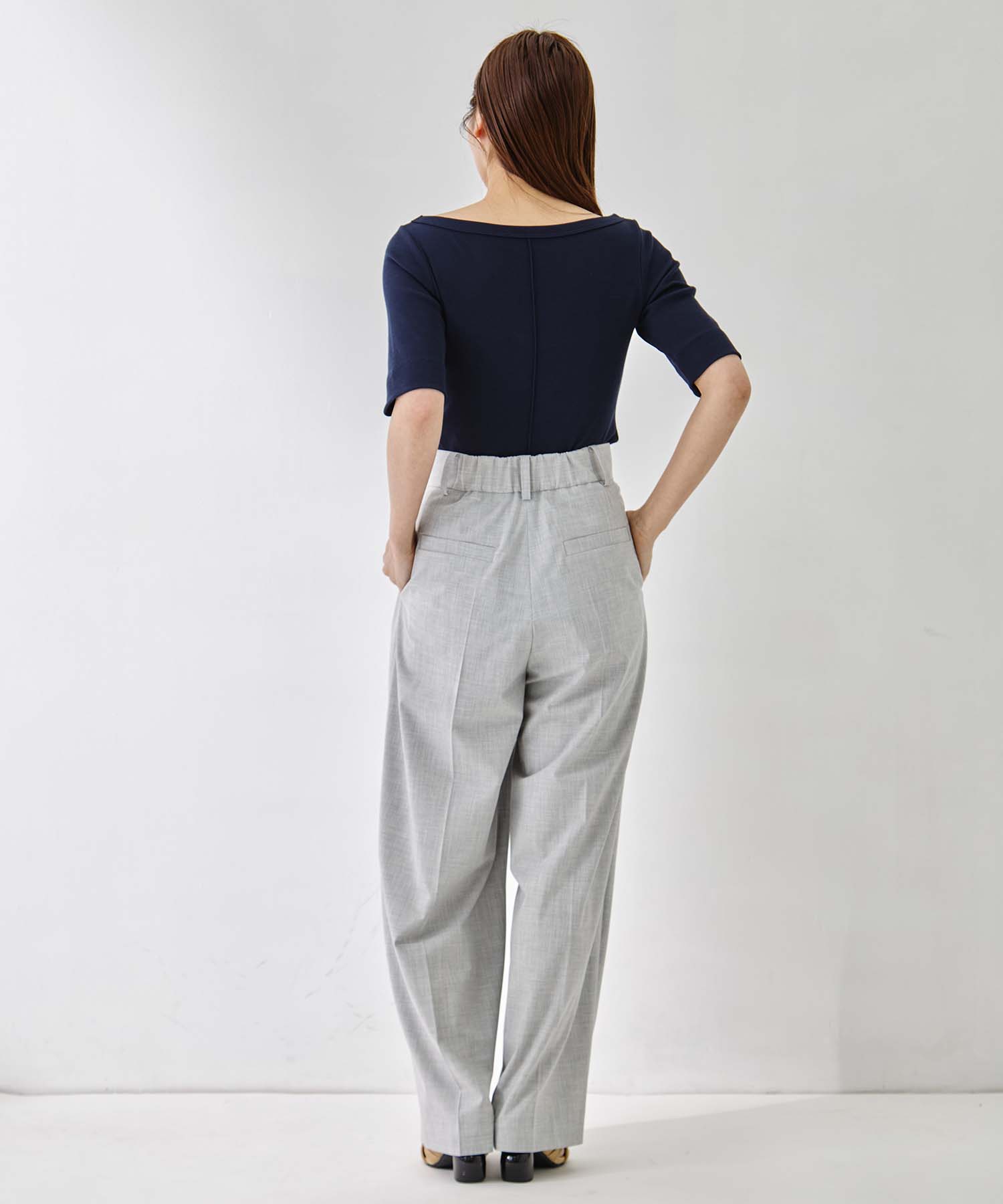Double Tucked Stretch Trousers STUDIOUS