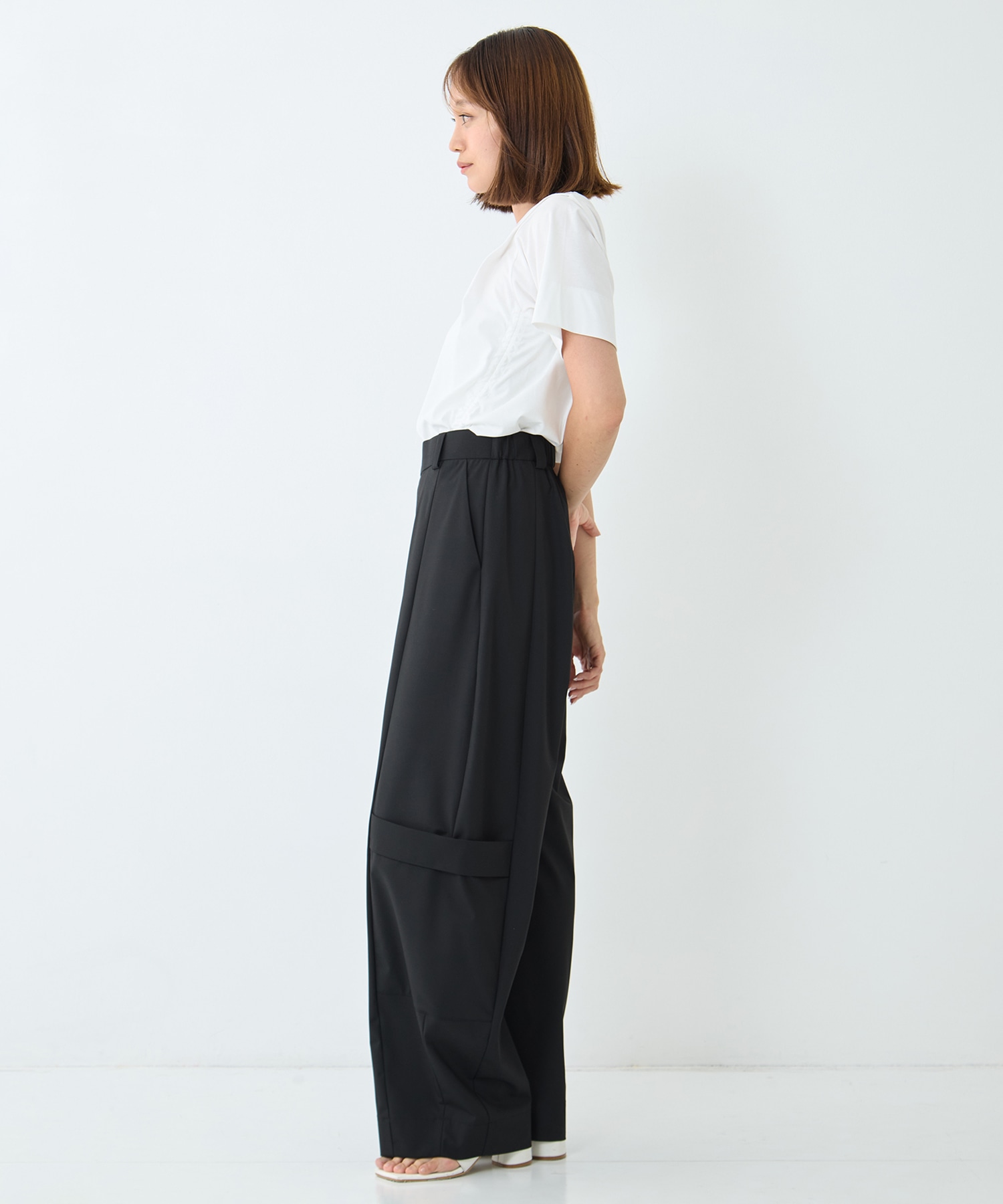 Soft Barrel Leg Flap Cargo Trousers STUDIOUS