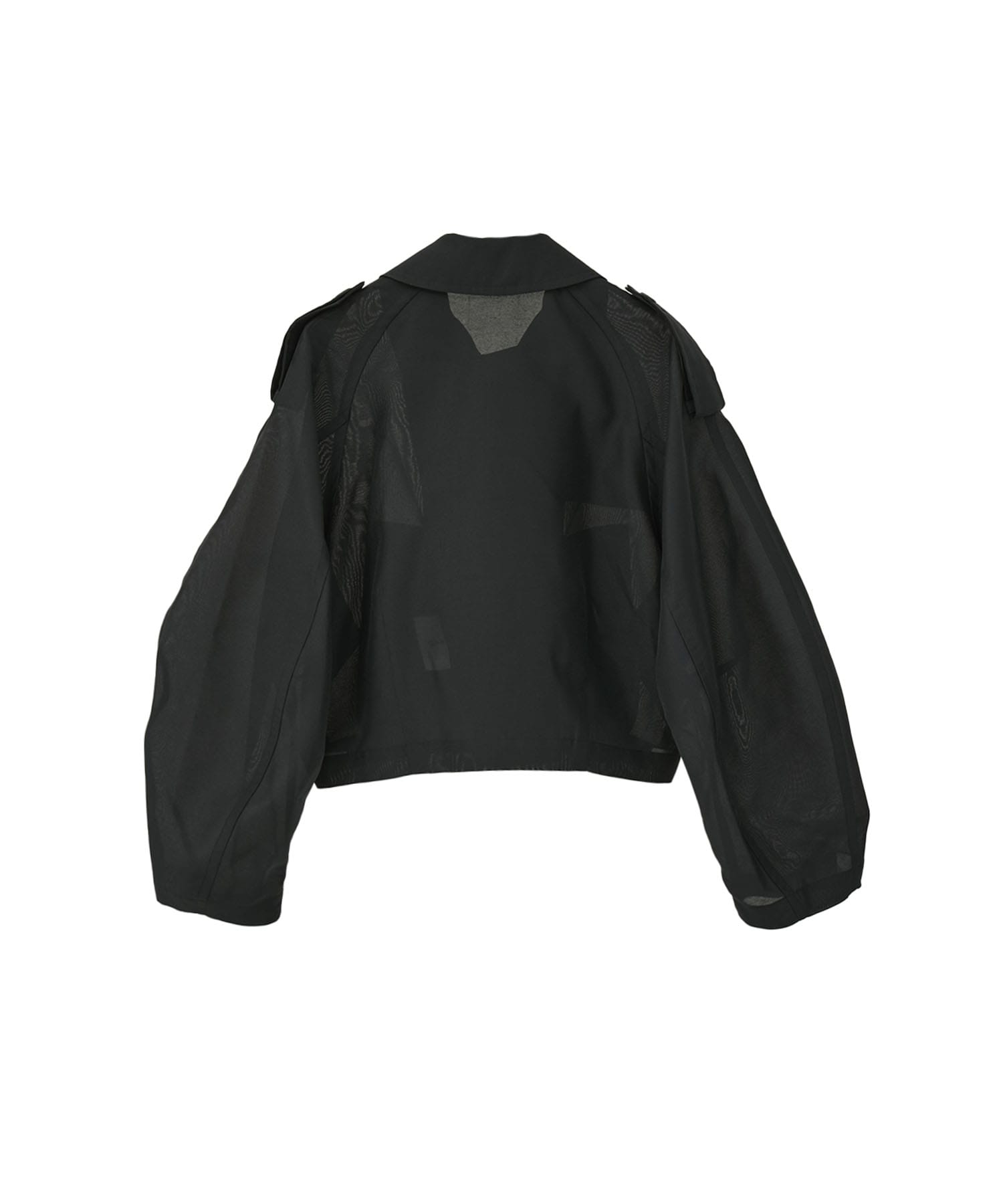 SHEER SHORT TRENCH JACKET CLANE