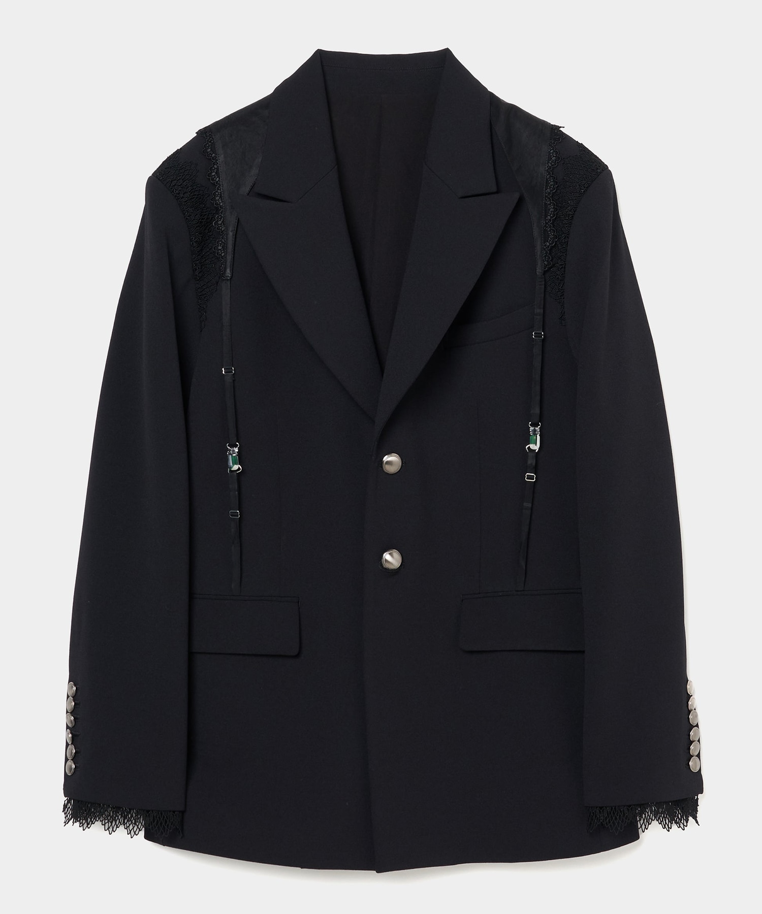 garter collar peaked lapel jacket tanakadaisuke