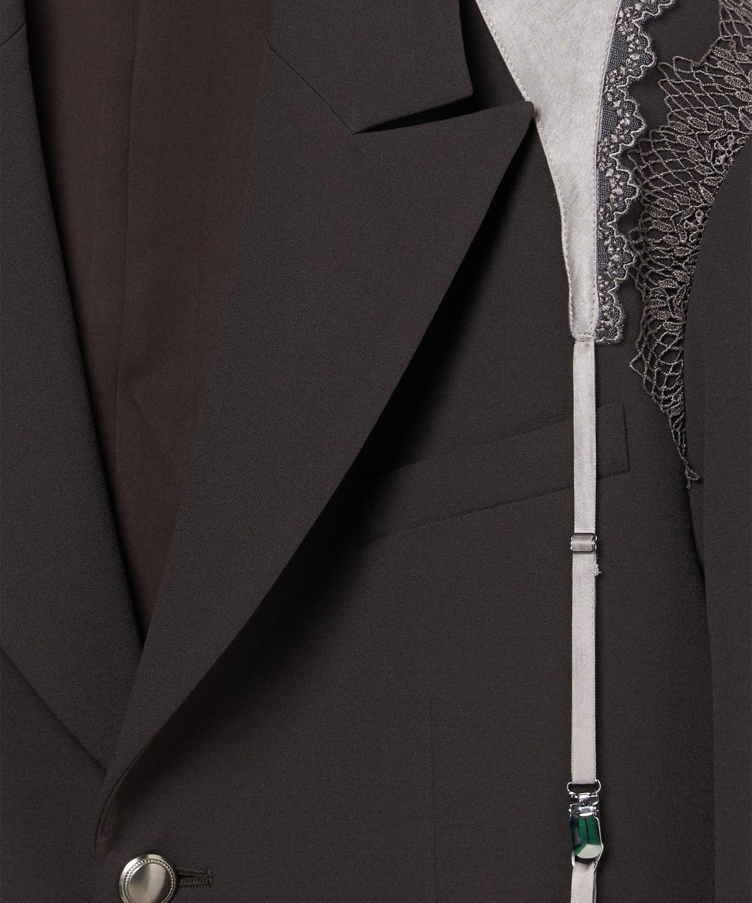 garter collar peaked lapel jacket tanakadaisuke