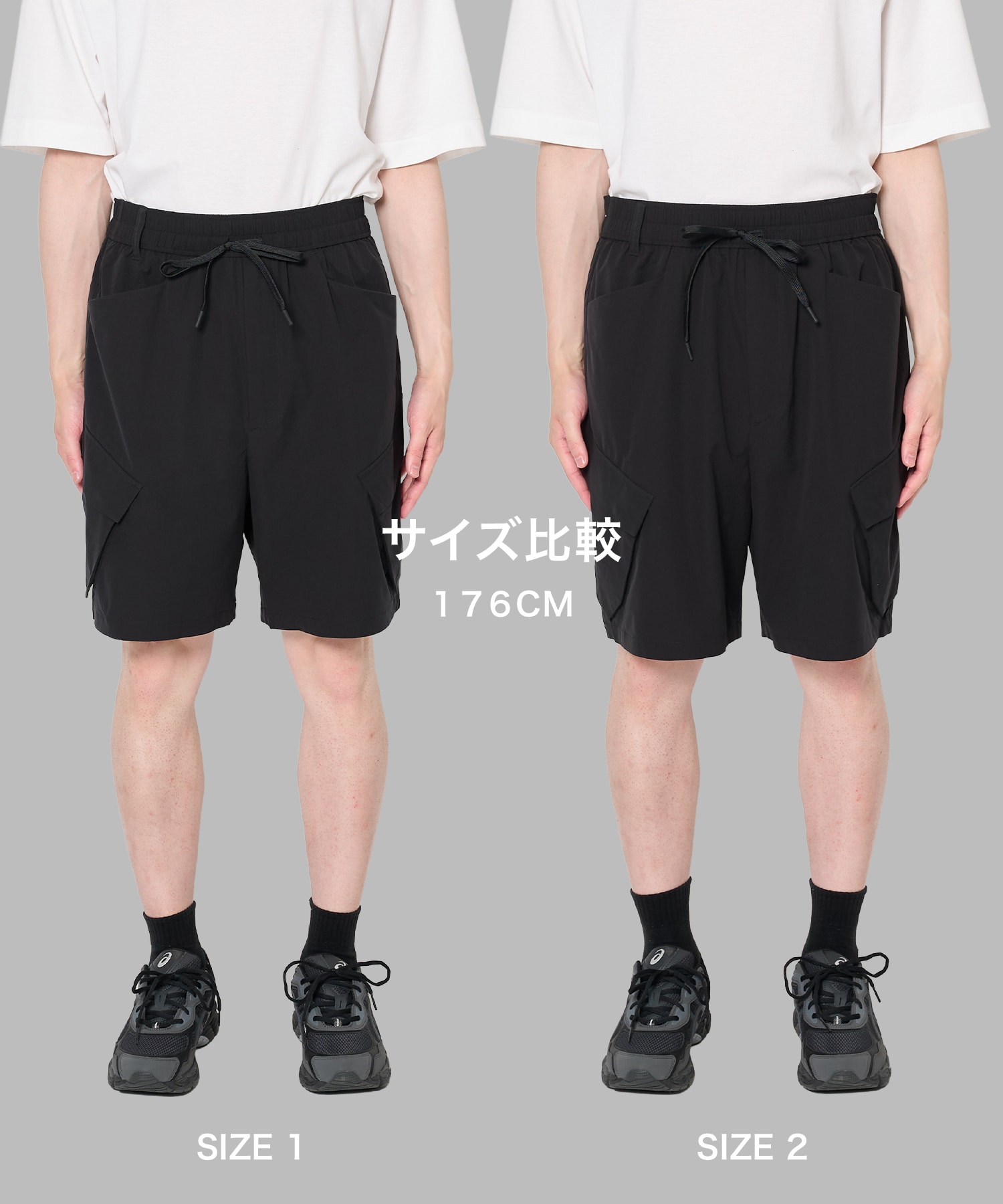 〈別注〉 BLK WIDE CARGO SHORT PANTS White Mountaineering