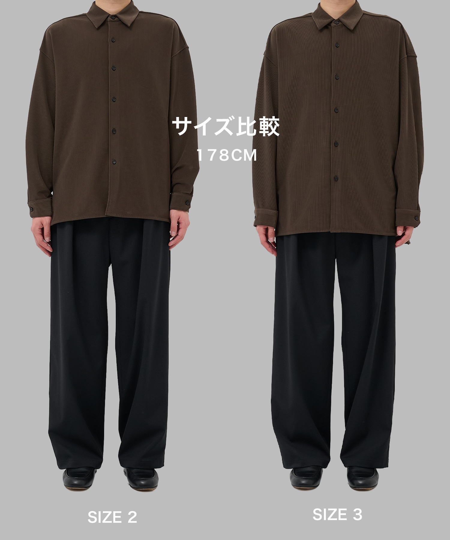 ナロープリーツリラックスシャツ STUDIOUS