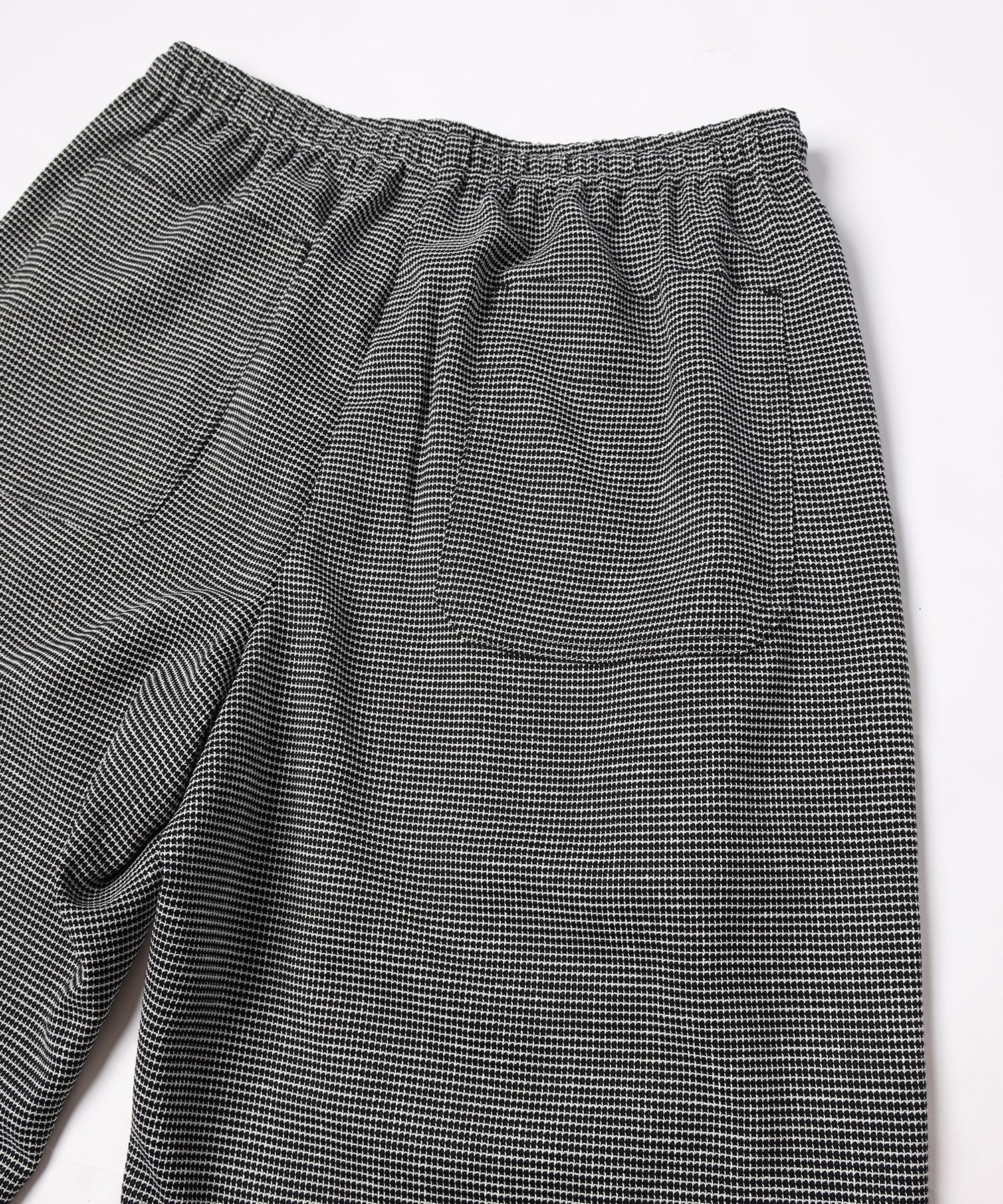 Mix Yarn Mesh Drawstring Wide Pants CULLNI