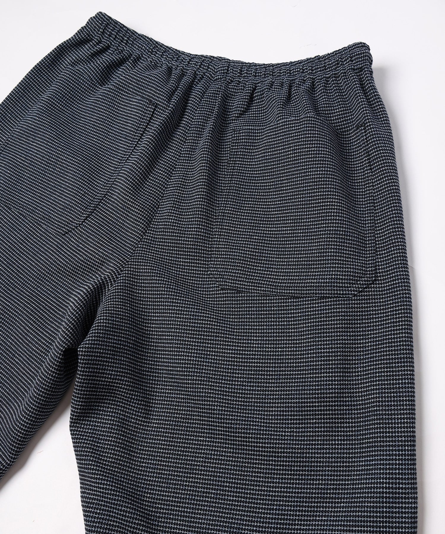 Mix Yarn Mesh Drawstring Wide Pants CULLNI