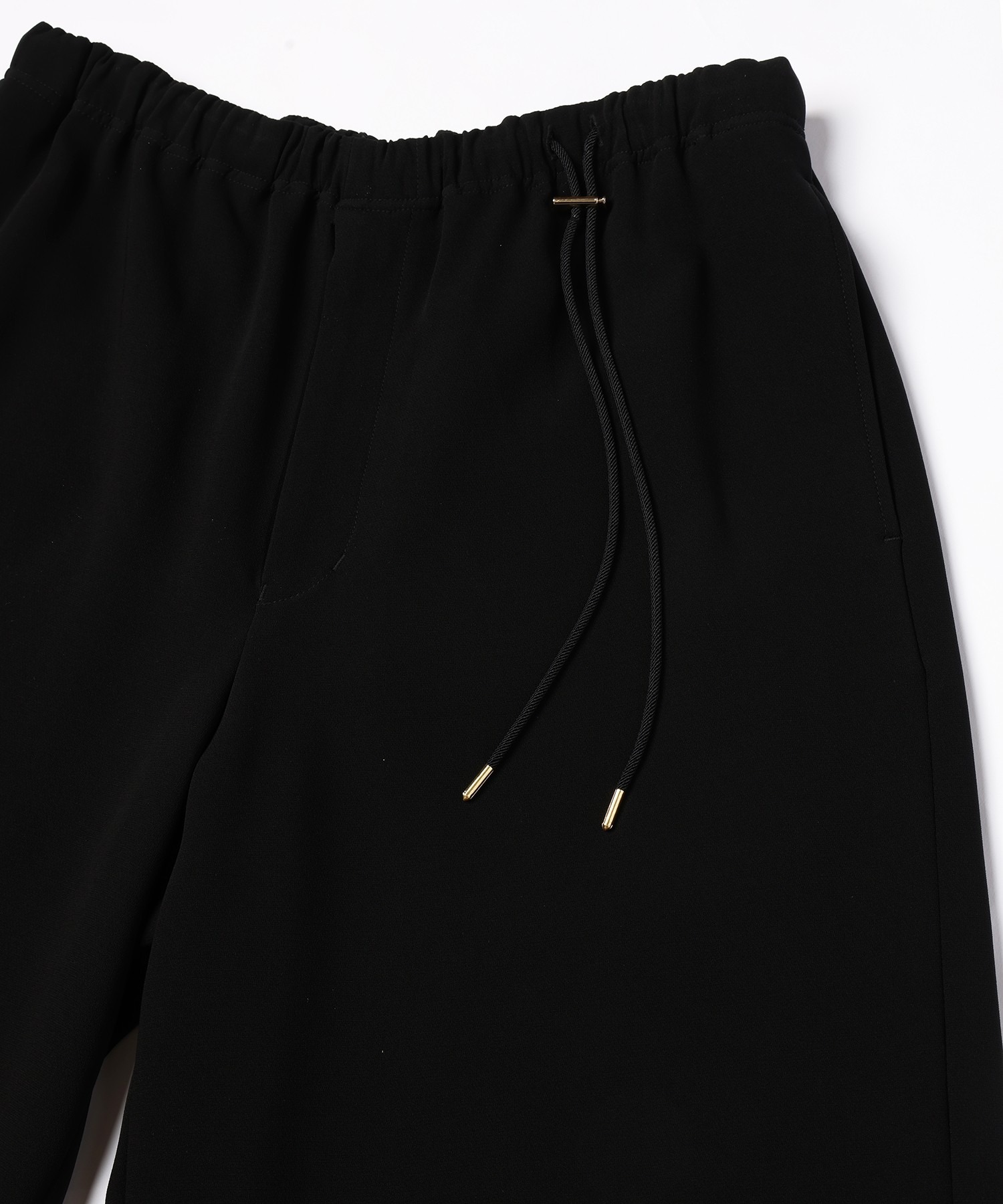 Triacetate Airy Cloth Drawstring Wide Pants CULLNI