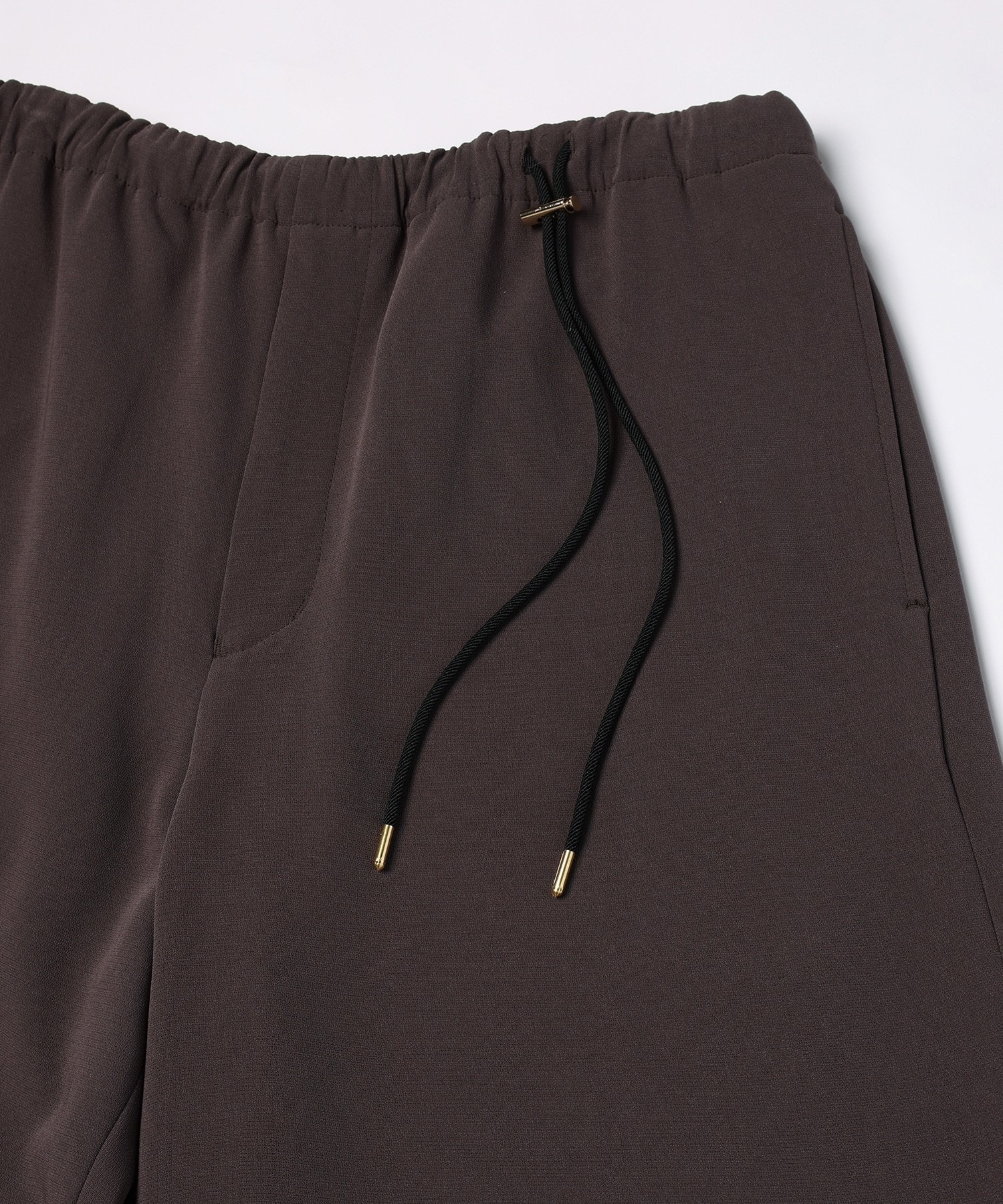 Triacetate Airy Cloth Drawstring Wide Pants CULLNI