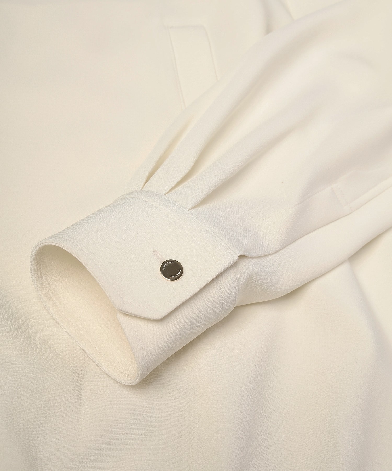 Triacetate Airy Cloth Long Sleeve Shirt Blouson CULLNI