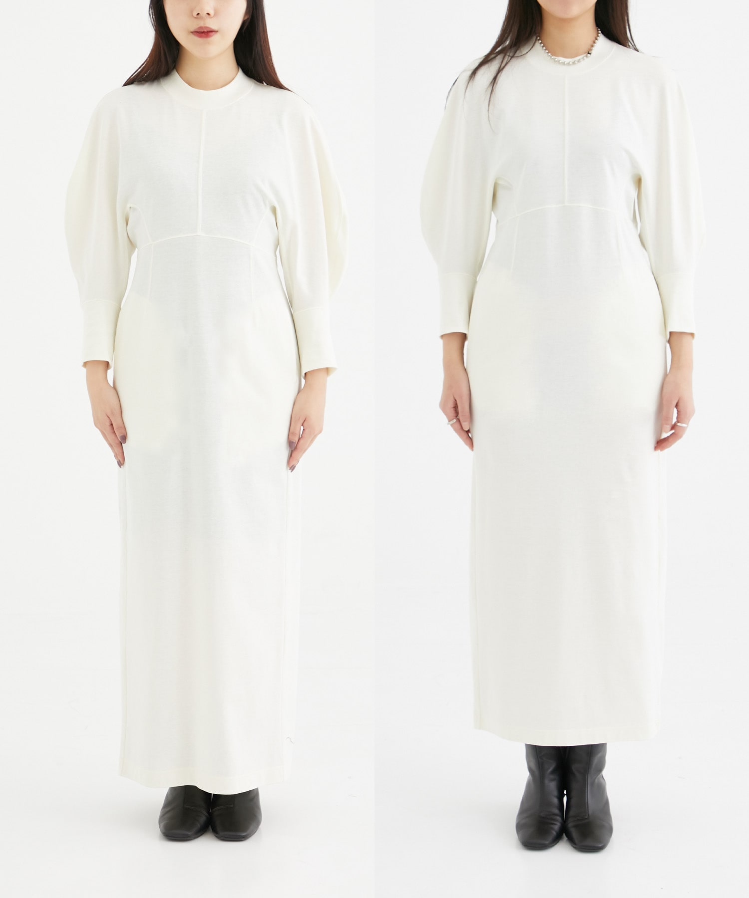 Cotton Jersey Dress(1 ECRU): Mame Kurogouchi: STUDIOUS WOMEN