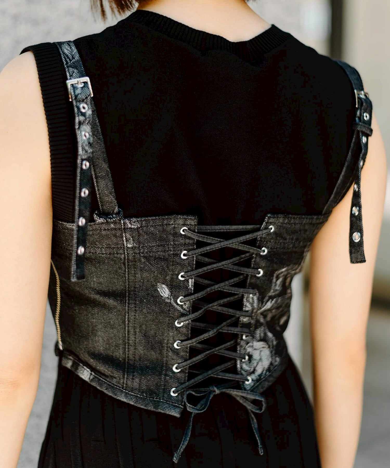 別注ROSE DENIM BUSTIER FETICO