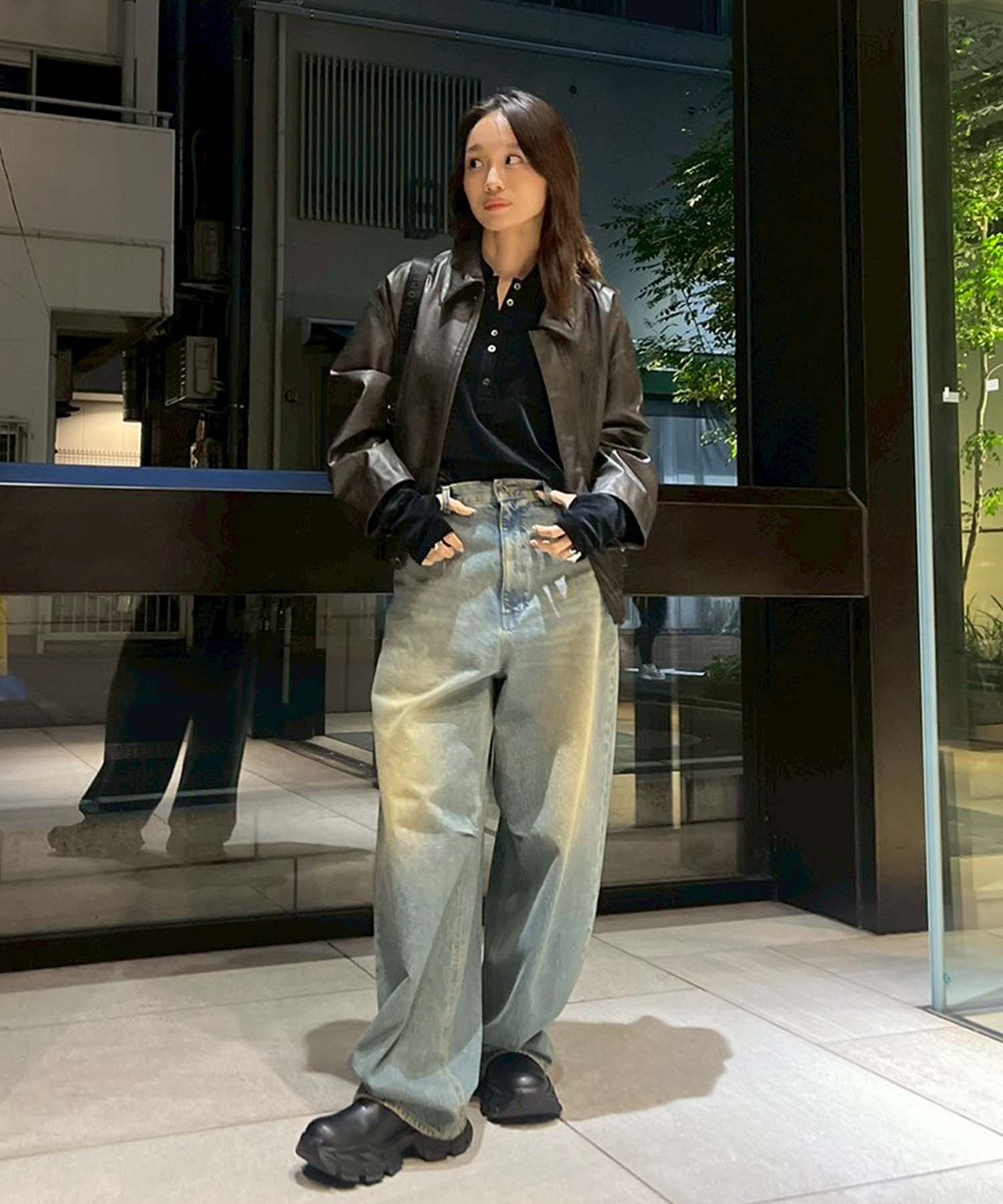Damaged Barrel Leg Jeans STUDIOUS