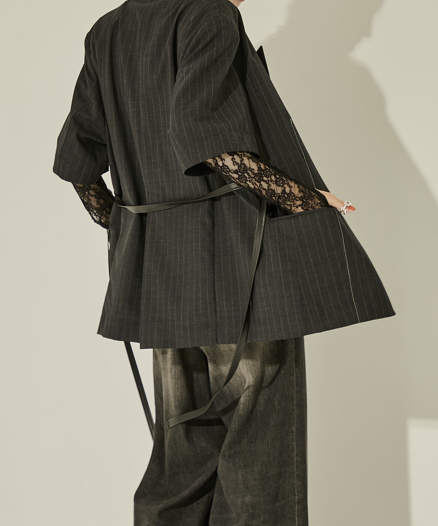 Half Sleeve Summer Wool Jacket STUDIOUS