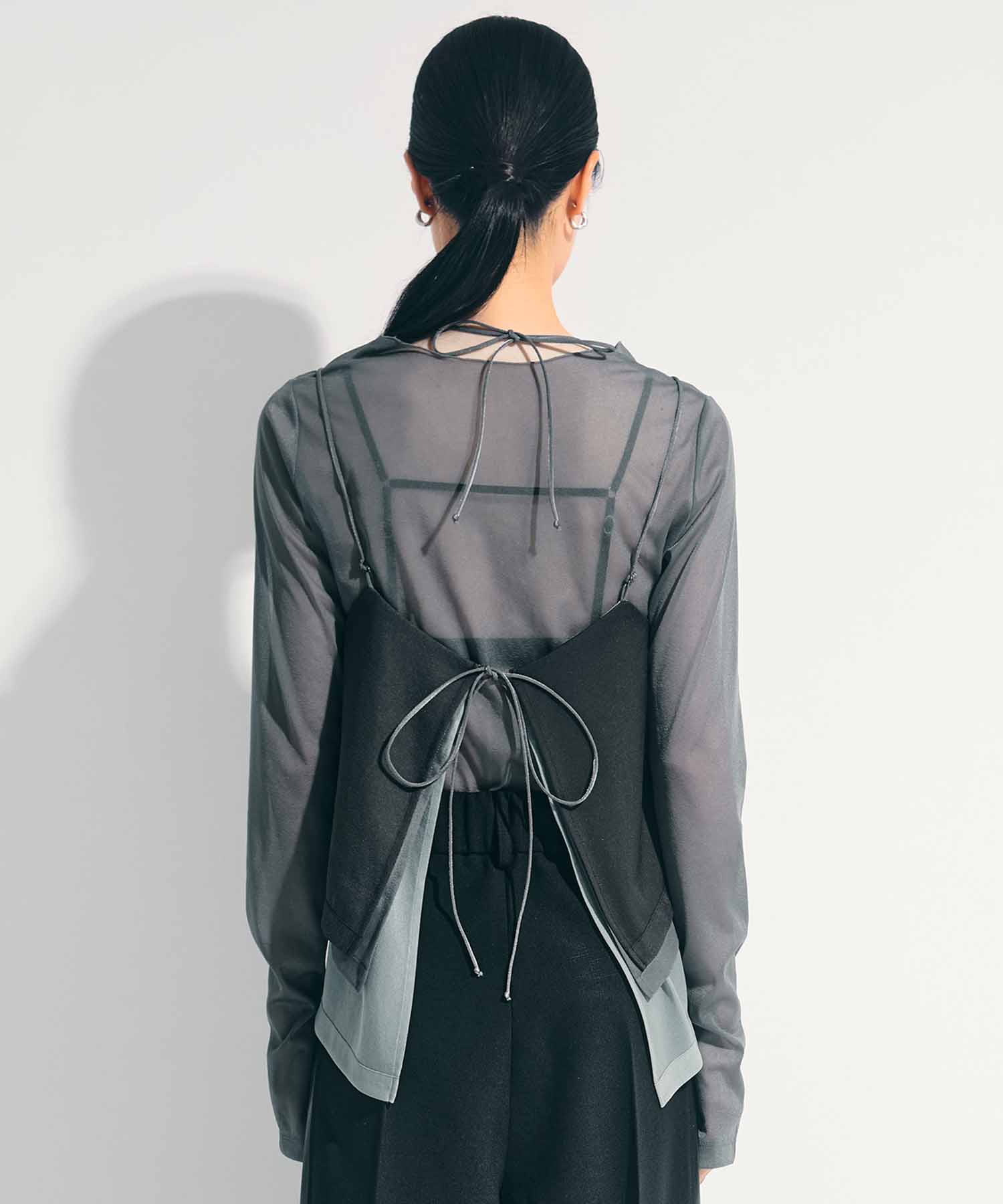 3way Camisole & Sheer Long T STUDIOUS