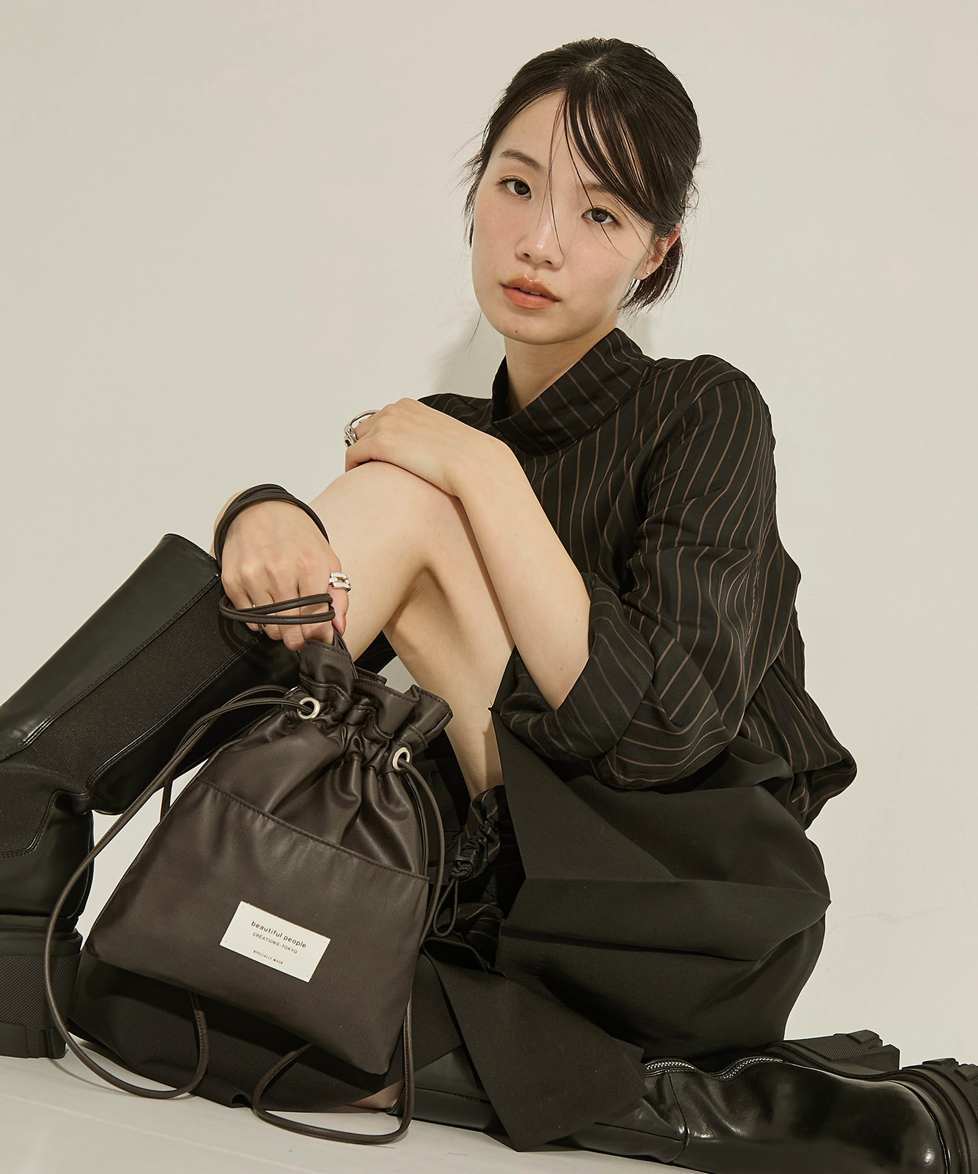 別注2wayショルダー巾着バッグ beautiful people