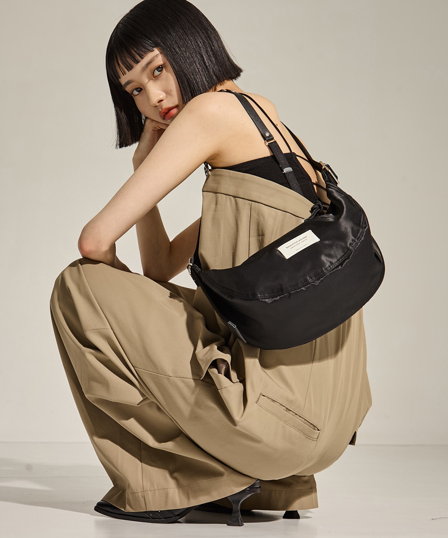 別注nylon moon shoulder bag beautiful people
