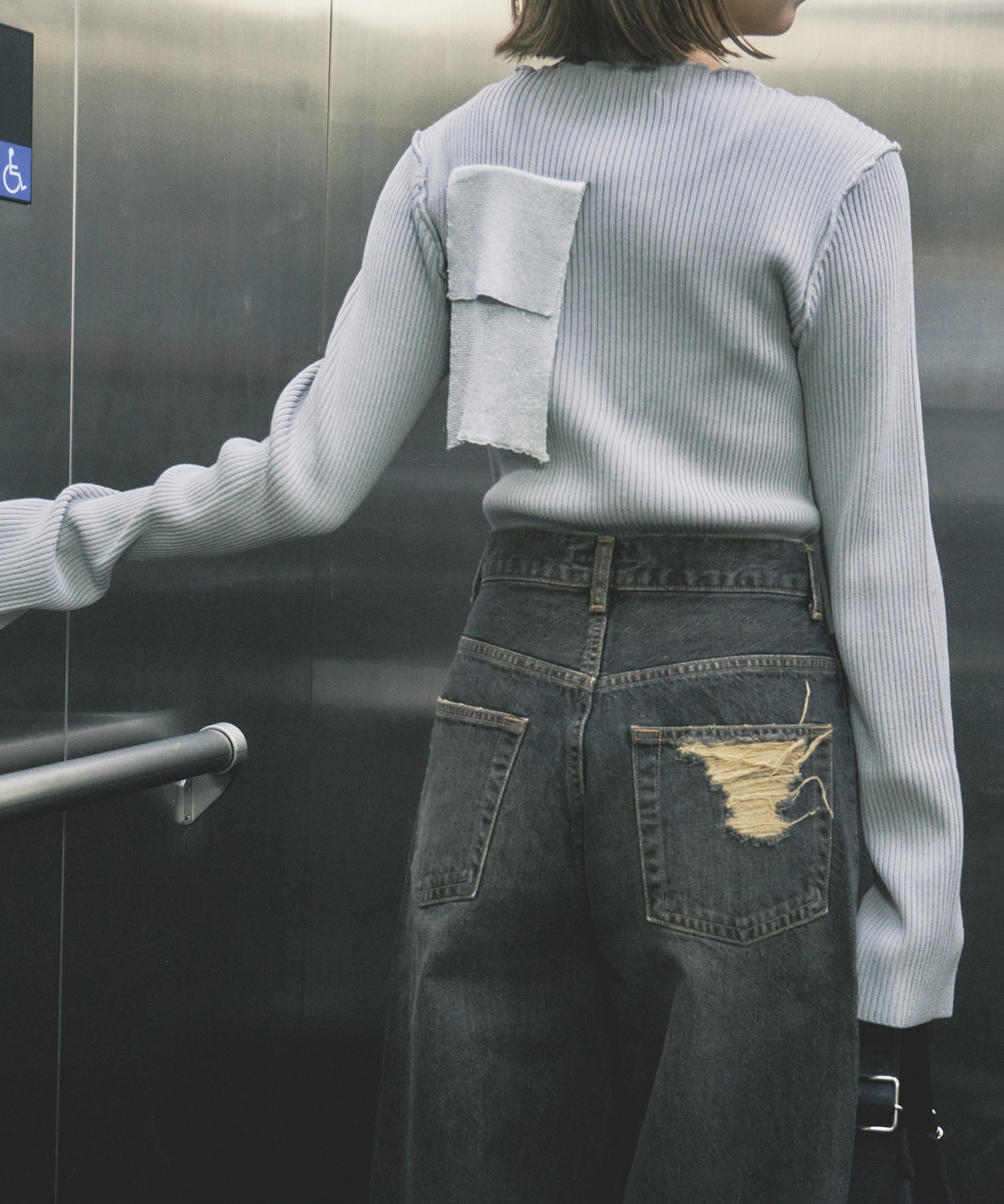 別注CREW NECK RIB KNIT kotohayokozawa