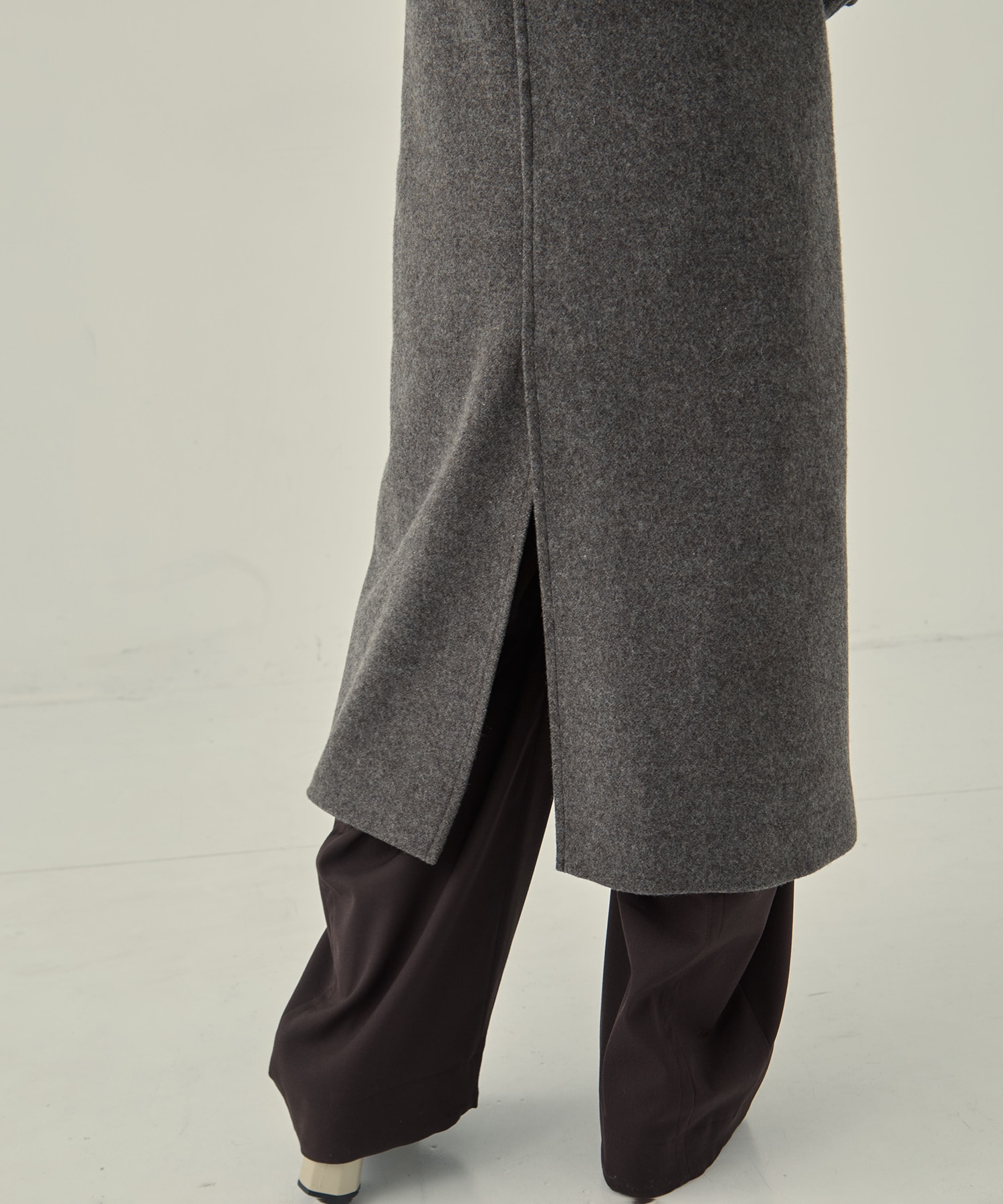 Stand Collar Wool Coat STUDIOUS