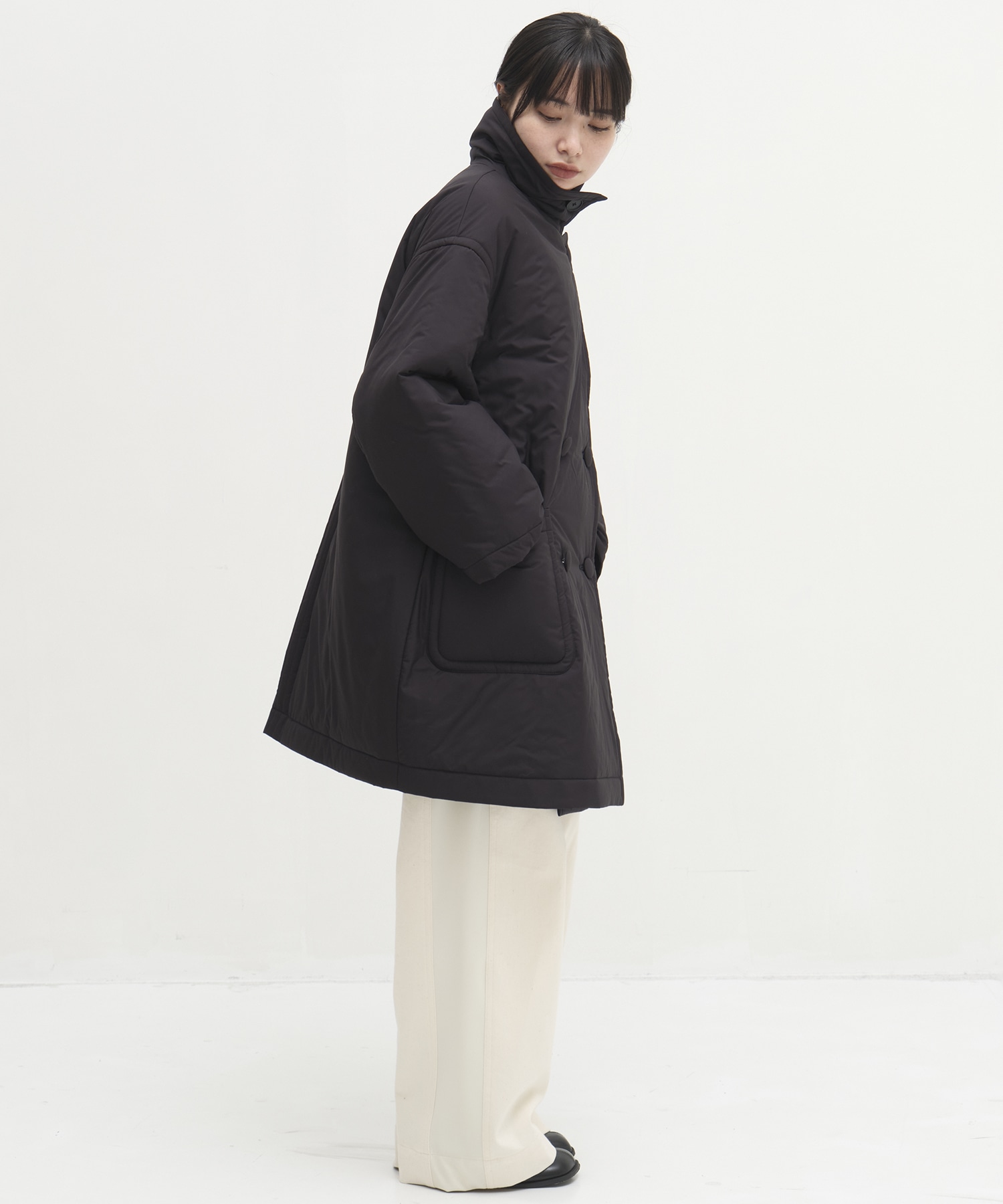 PADDED BUTTON COAT STUDIOUS