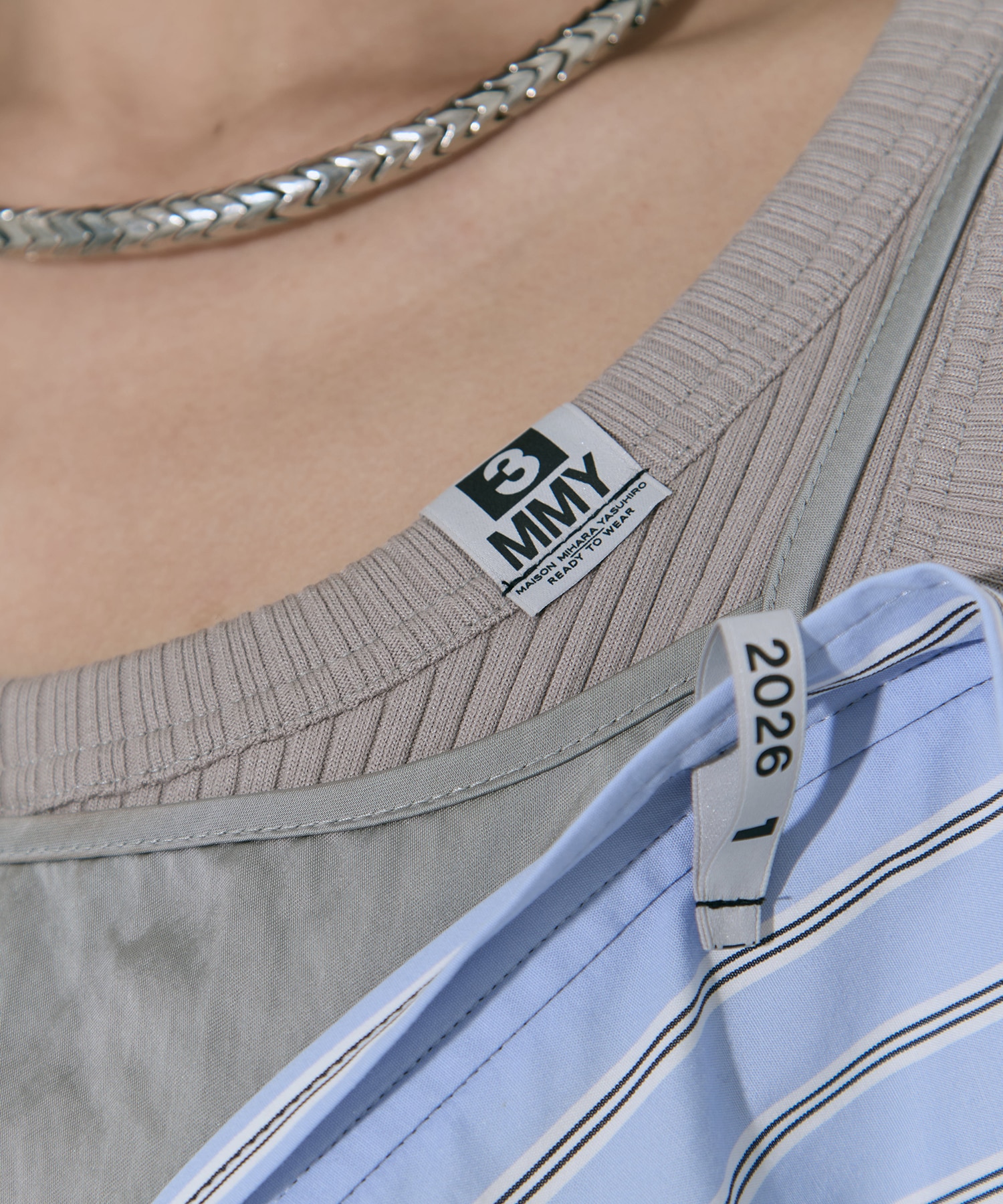 LAYERED STRIPE SHIRTS Maison MIHARA YASUHIRO